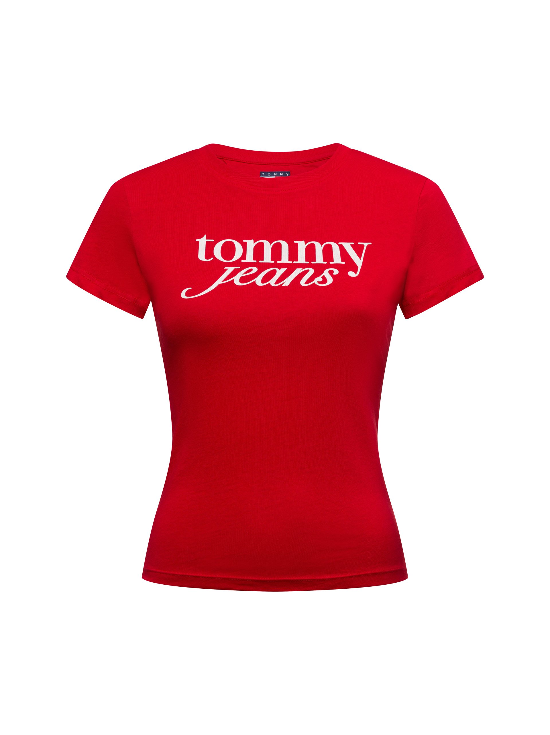 Tommy Jeans Koszulka Kobiety Bawełna czerwony