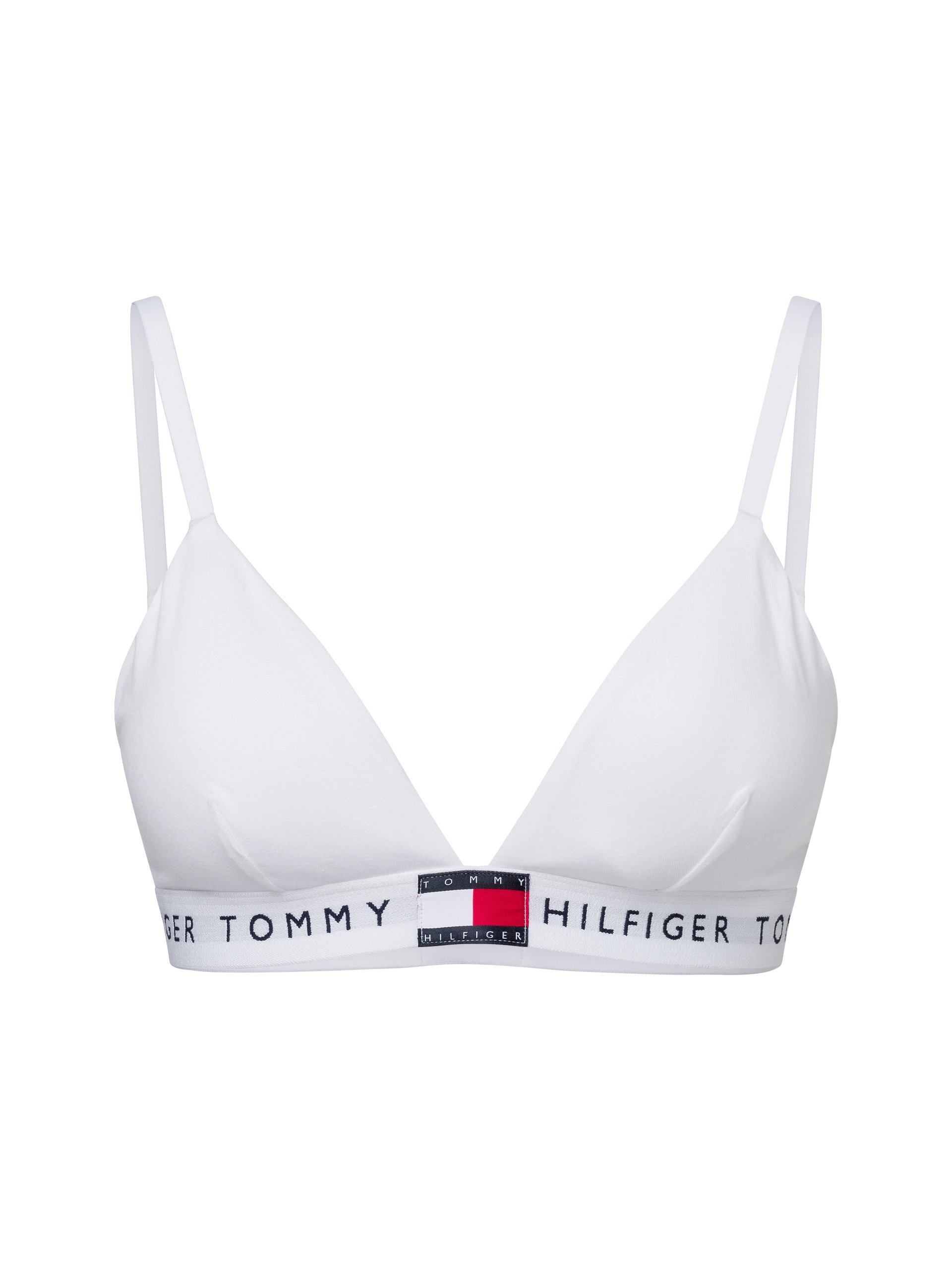 Tommy Hilfiger Biustonosz na fiszbinach - Triangle Kobiety Bawełna biały