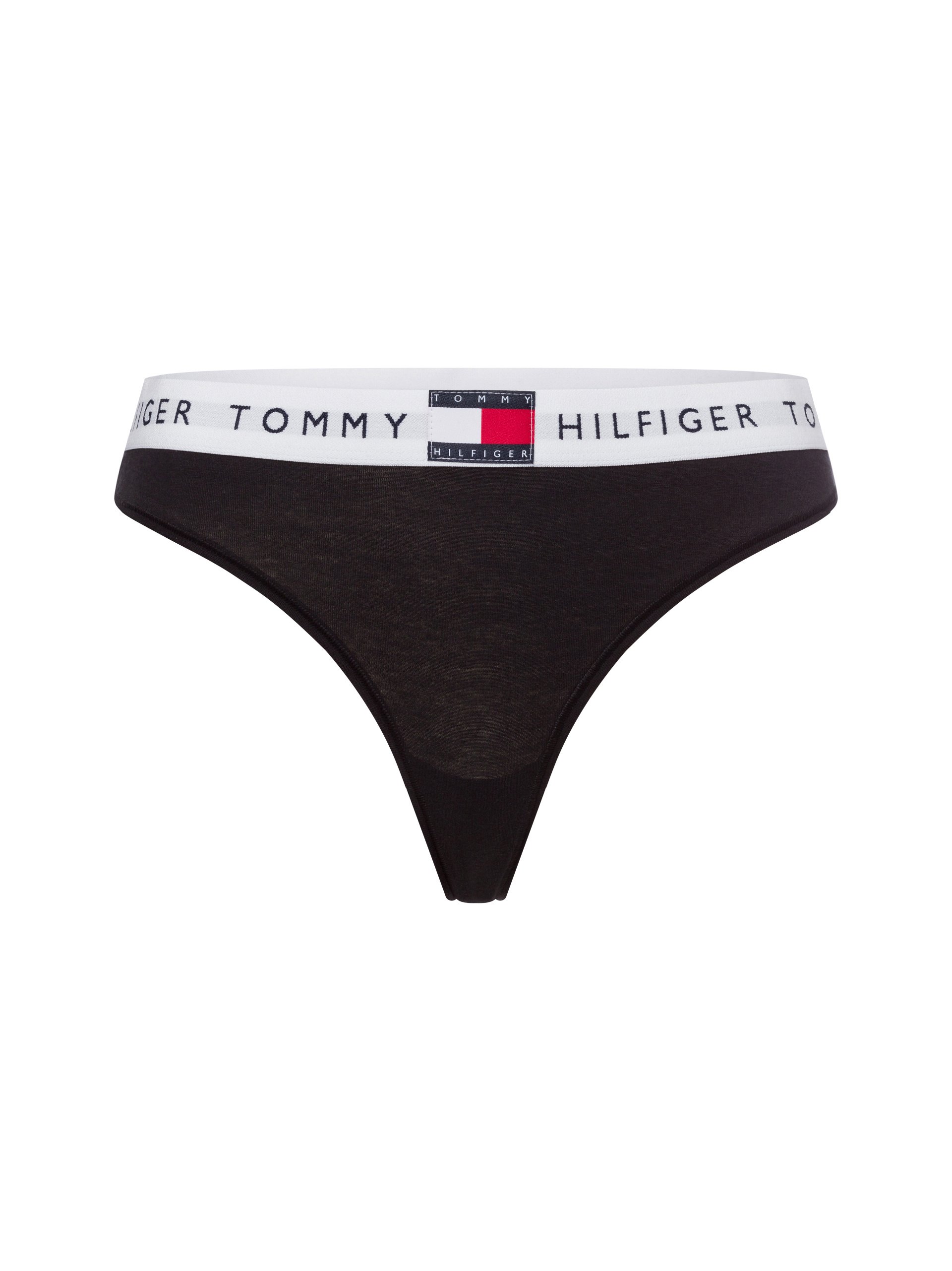 Tommy Hilfiger Stringi - Stringi klasyczne Kobiety Bawełna czarny