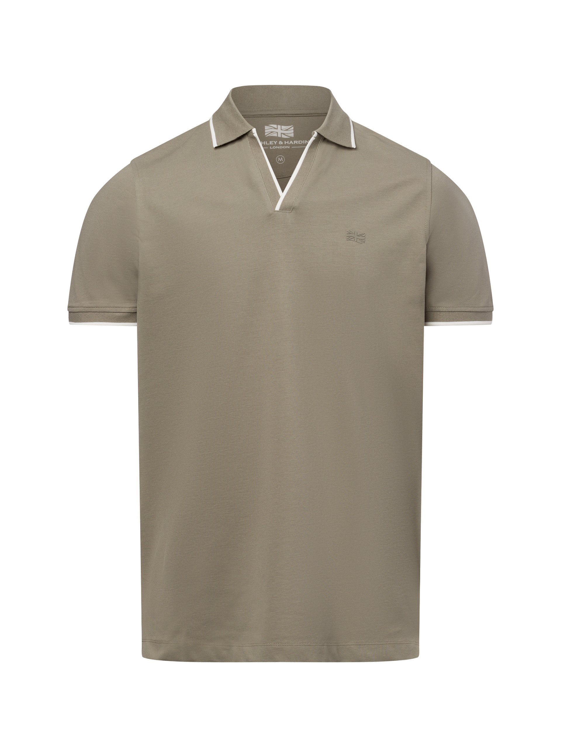 Finshley & Harding London koszulka polo Mężczyźni Bawełna zielony|biały