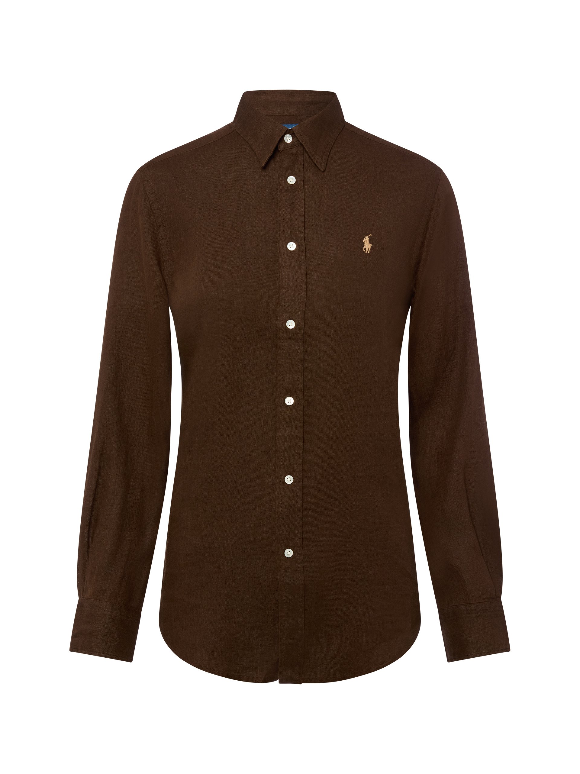 Polo Ralph Lauren Lniana bluzka Kobiety len brązowy