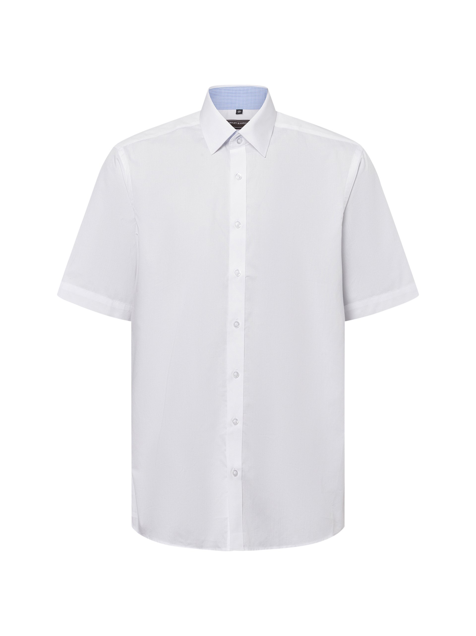 Finshley & Harding koszula biznesowa - Easy Care Mężczyźni Modern Fit Bawełna biały
