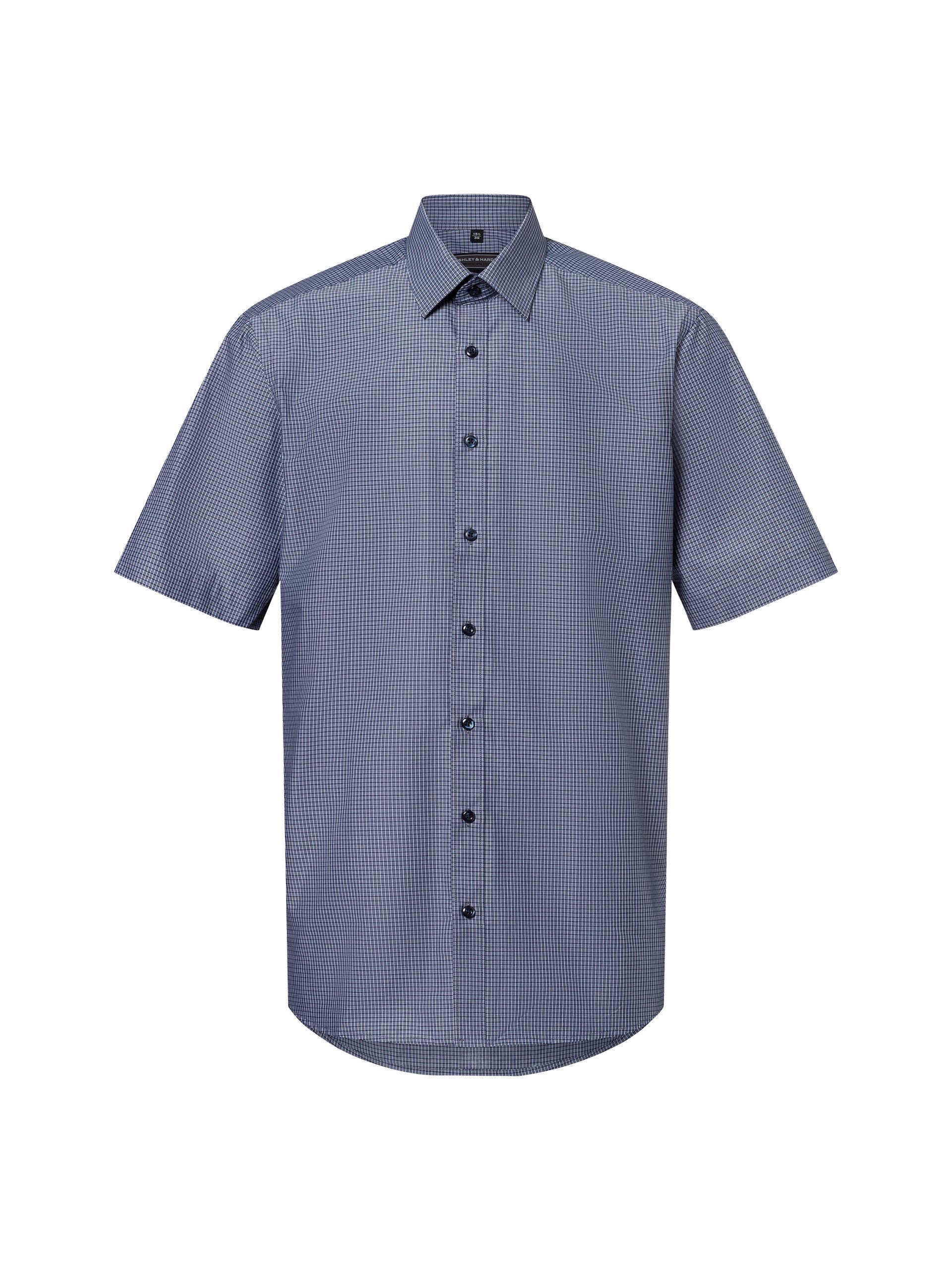 Finshley & Harding koszula biznesowa - Easy Care Mężczyźni Modern Fit Bawełna szary|niebieski|biały