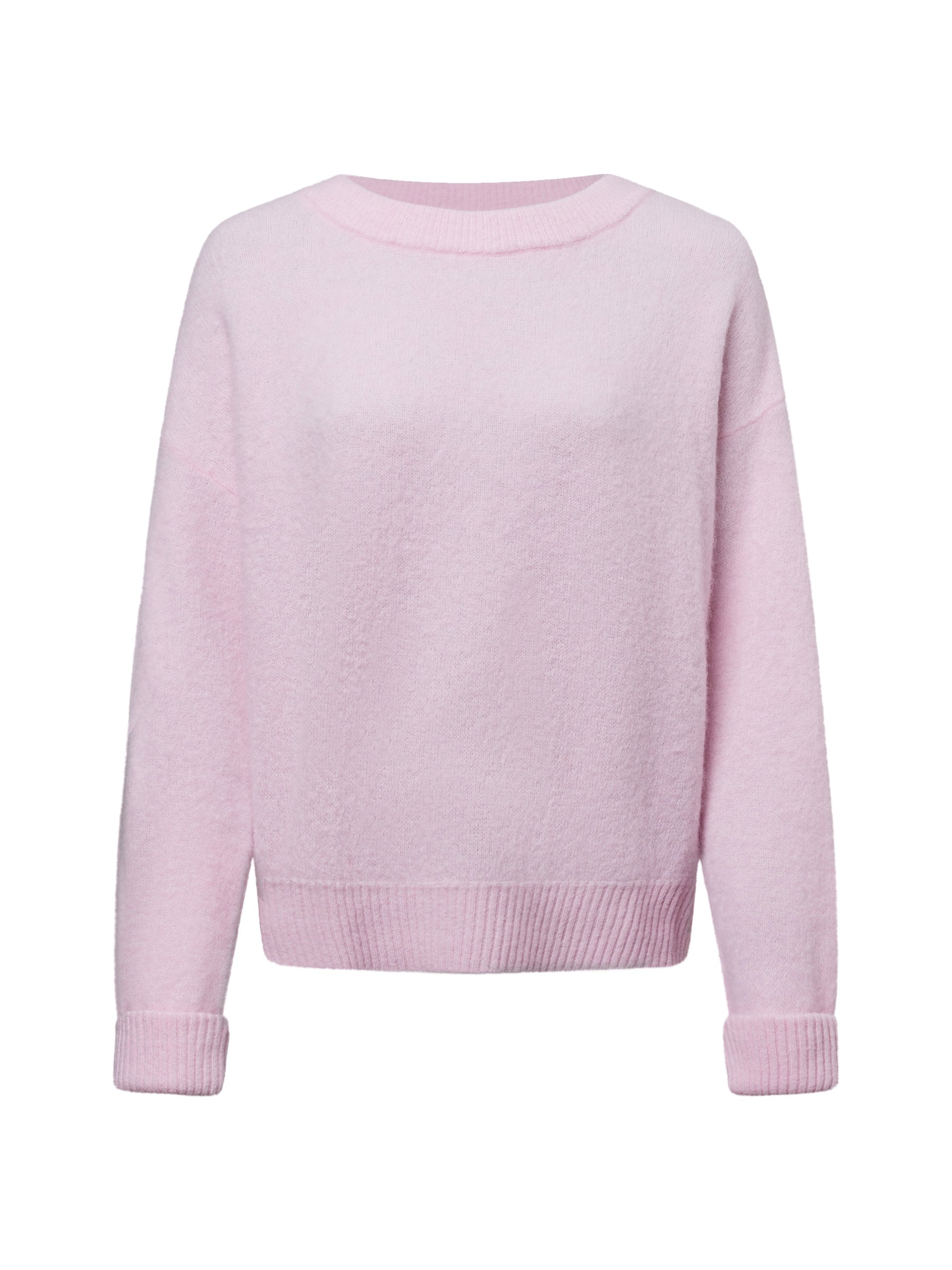 american vintage sweter z dzianiny z zawartością alpaki - Vito Kobiety różowy, XS/S