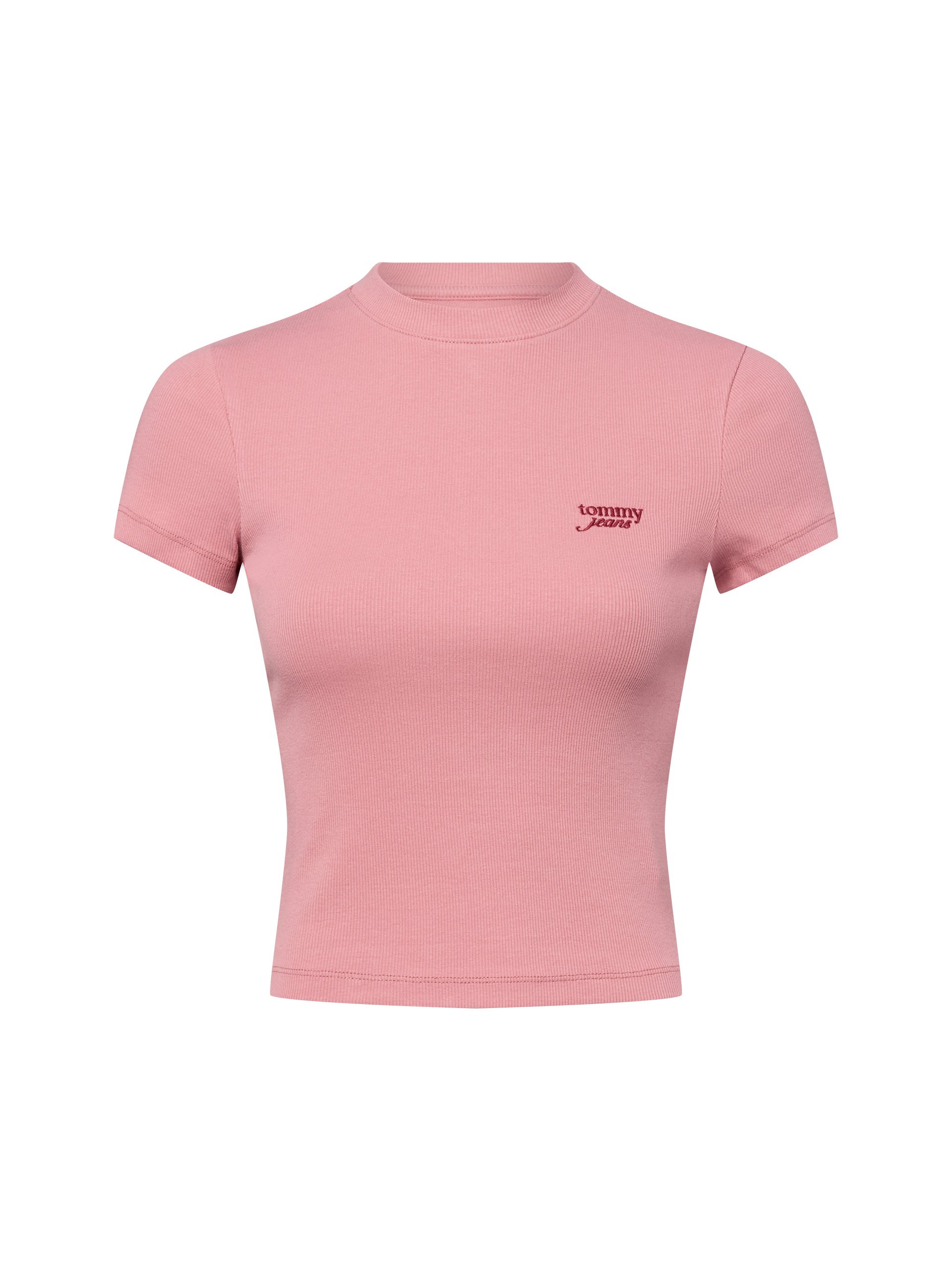 Tommy Jeans Koszulka Kobiety Bawełna różowy