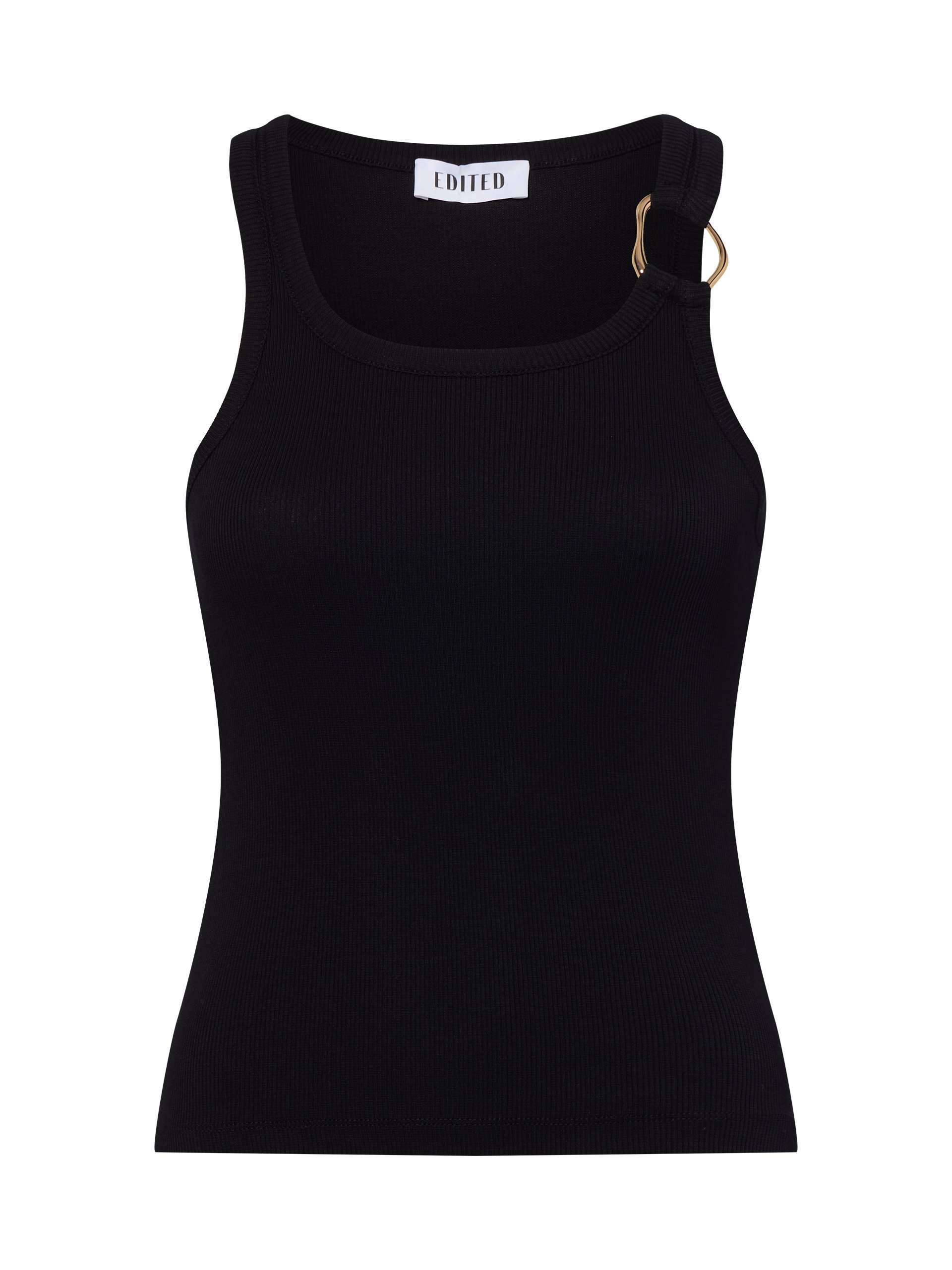 EDITED Top - Charlotte Kobiety Bawełna czarny