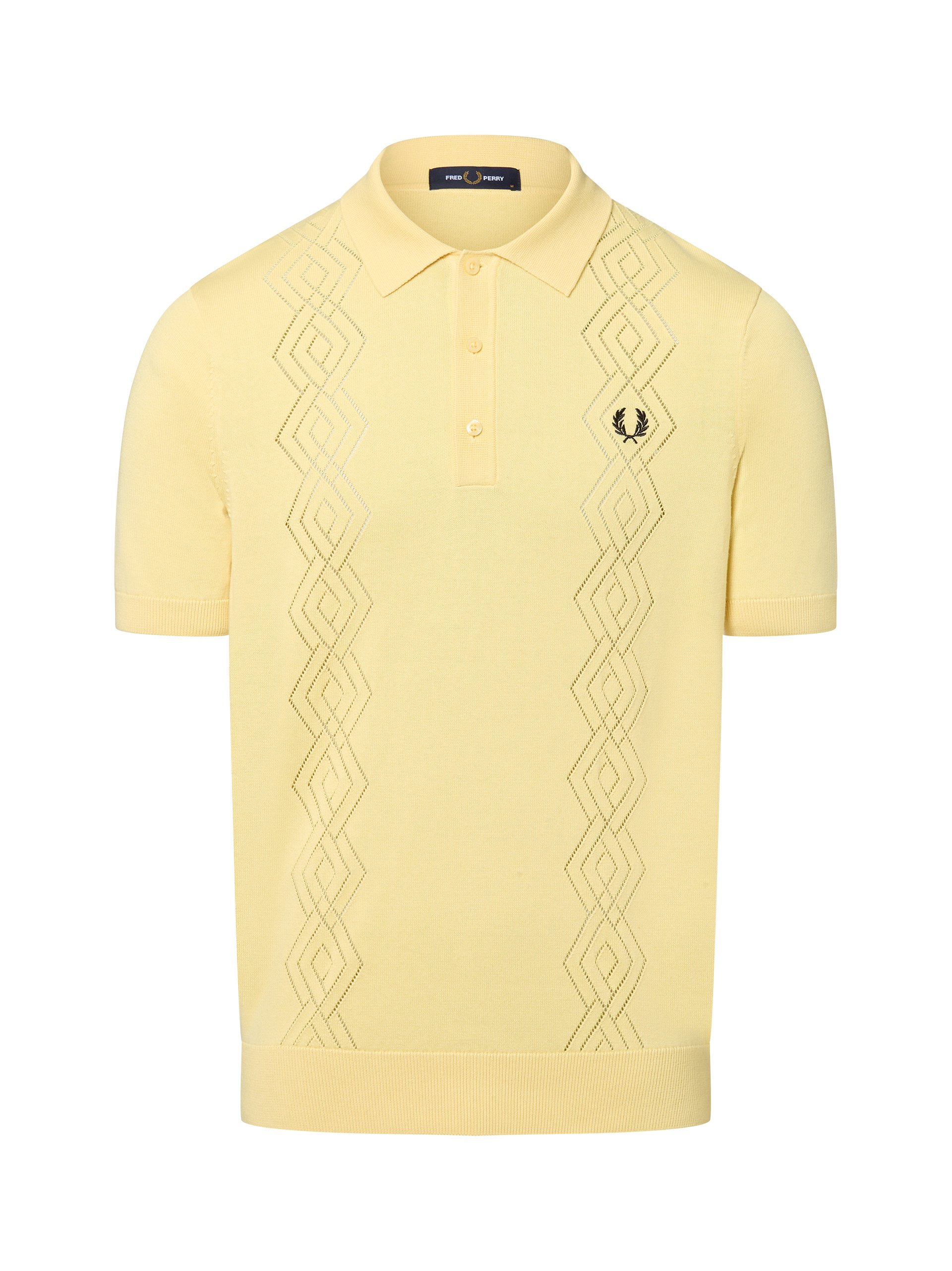 Fred Perry koszulka polo Mężczyźni Bawełna żółty