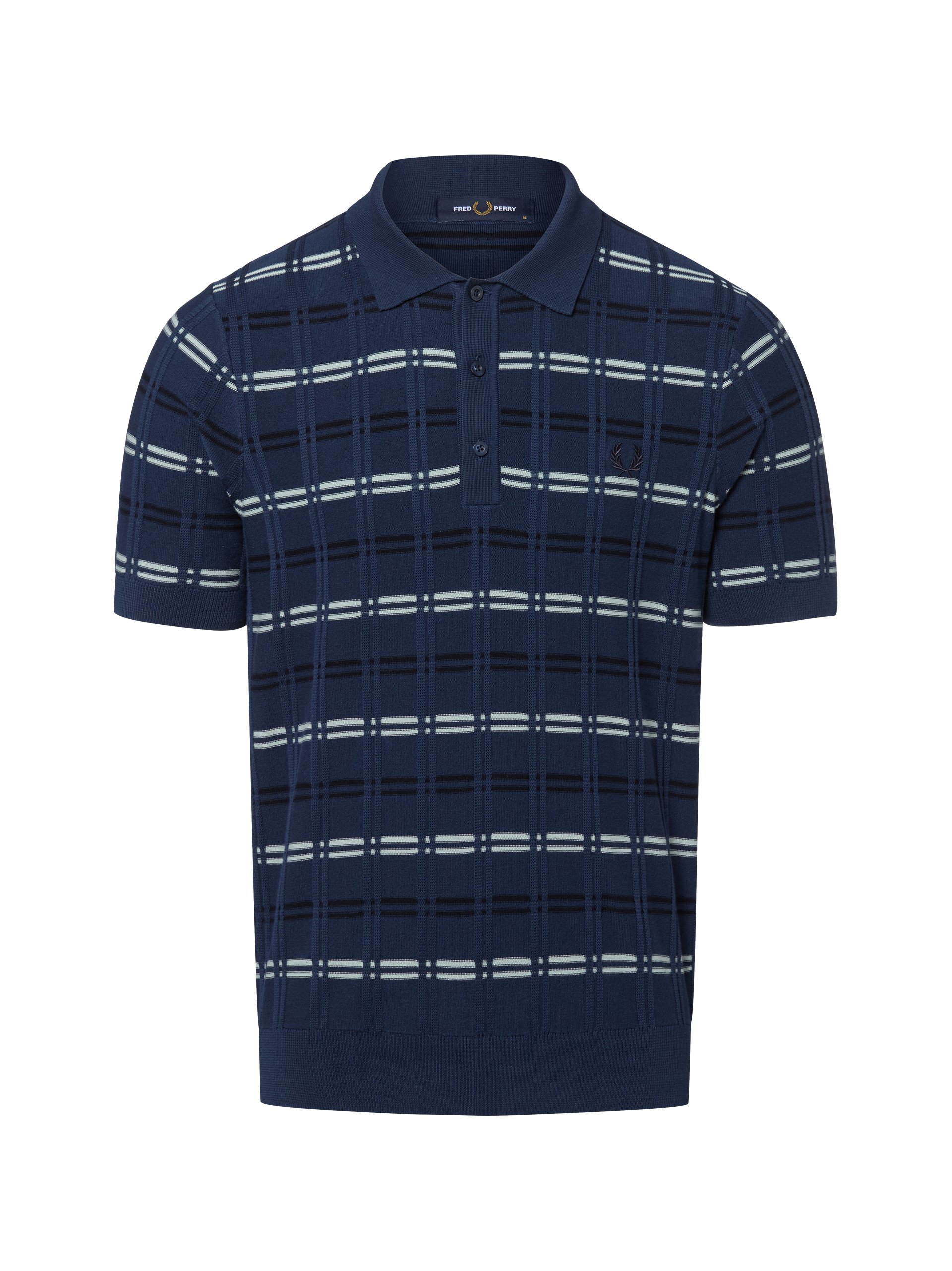 Fred Perry koszulka polo Mężczyźni Bawełna niebieski|wielokolorowy