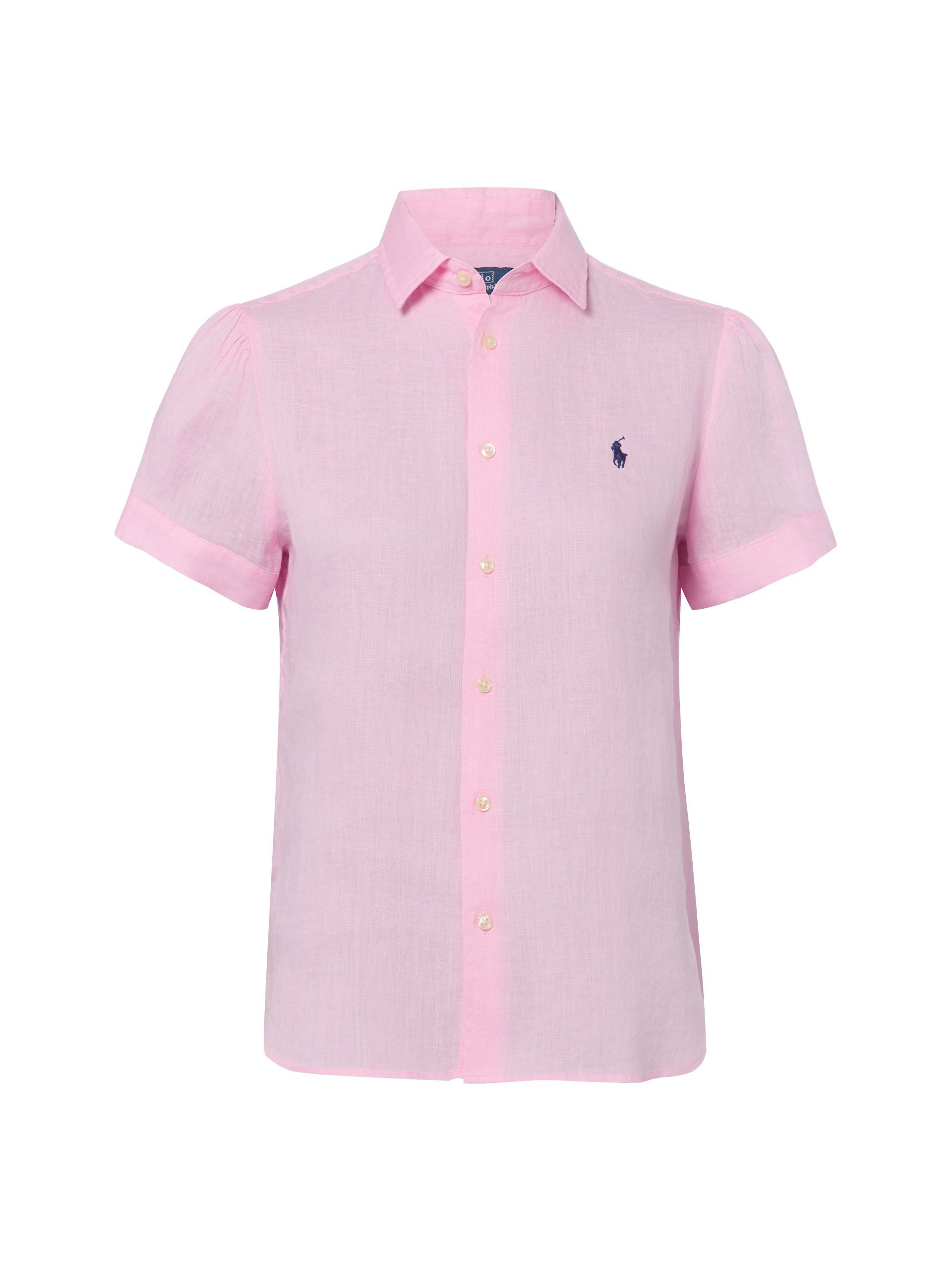 Polo Ralph Lauren Lniana bluzka z krótkim rękawem Kobiety len różowy