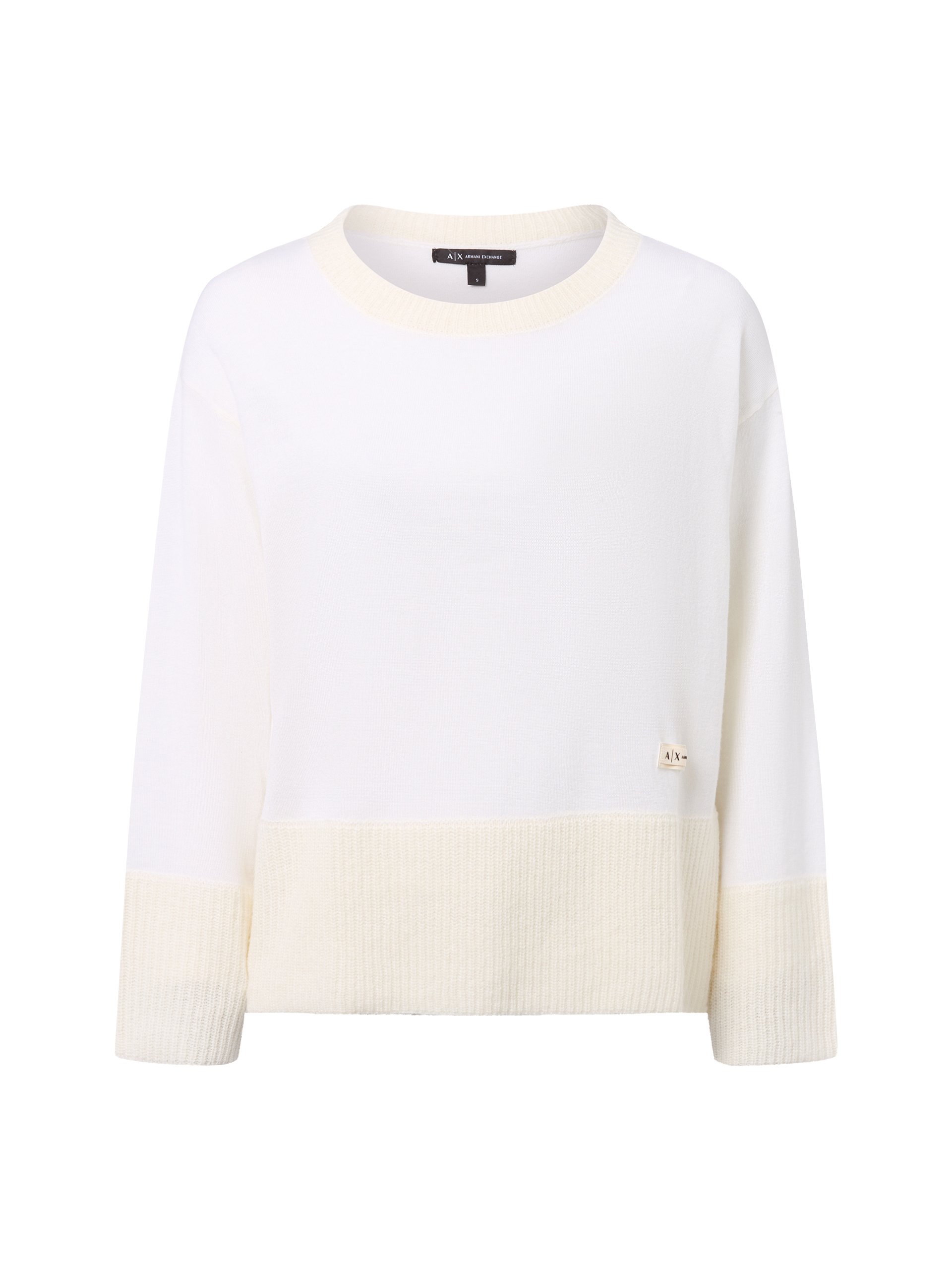 Armani Exchange Sweter z zawartością alpaki Kobiety biały