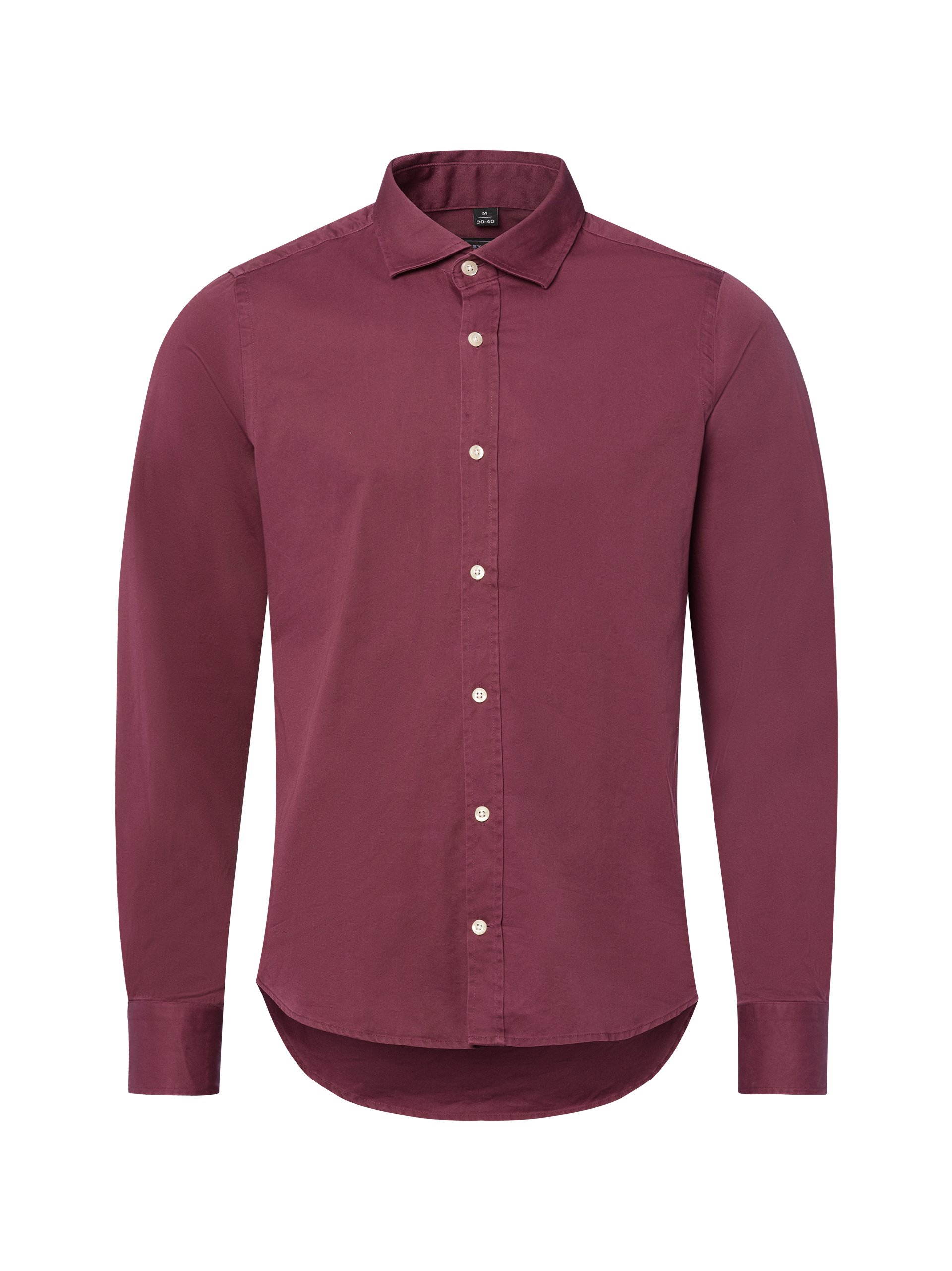 Finshley & Harding Koszula Mężczyźni Slim Fit Bawełna czerwony