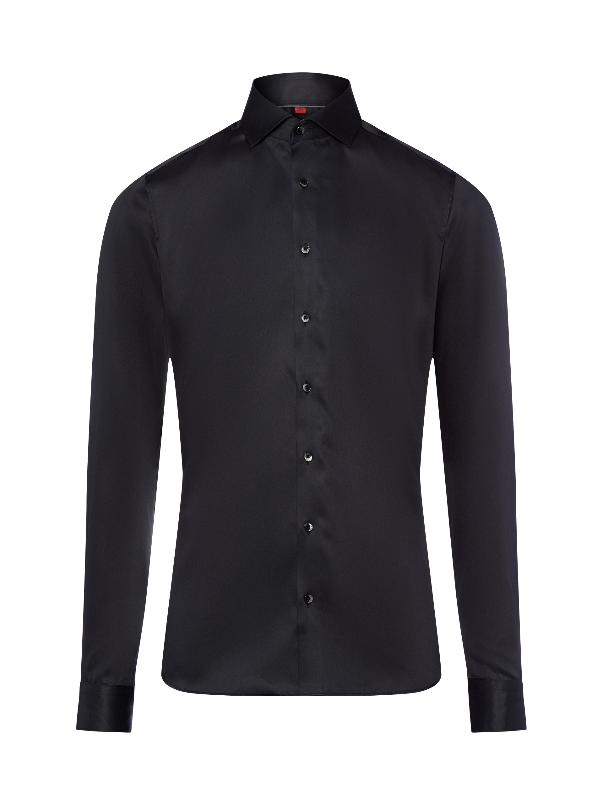 Finshley & Harding koszula biznesowa Mężczyźni Slim Fit Bawełna czarny