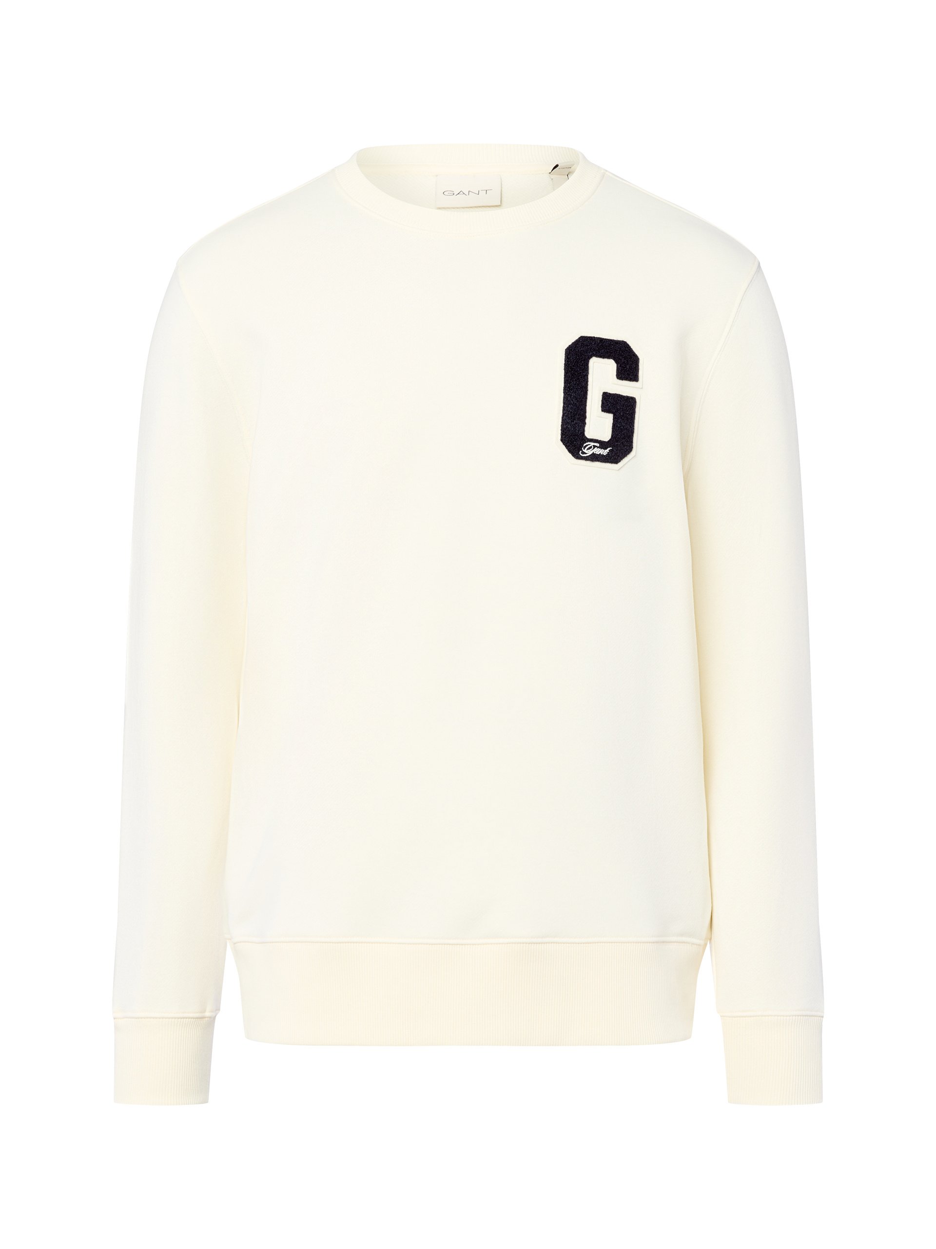 Gant Bluza - G Badge Mężczyźni Bawełna biały