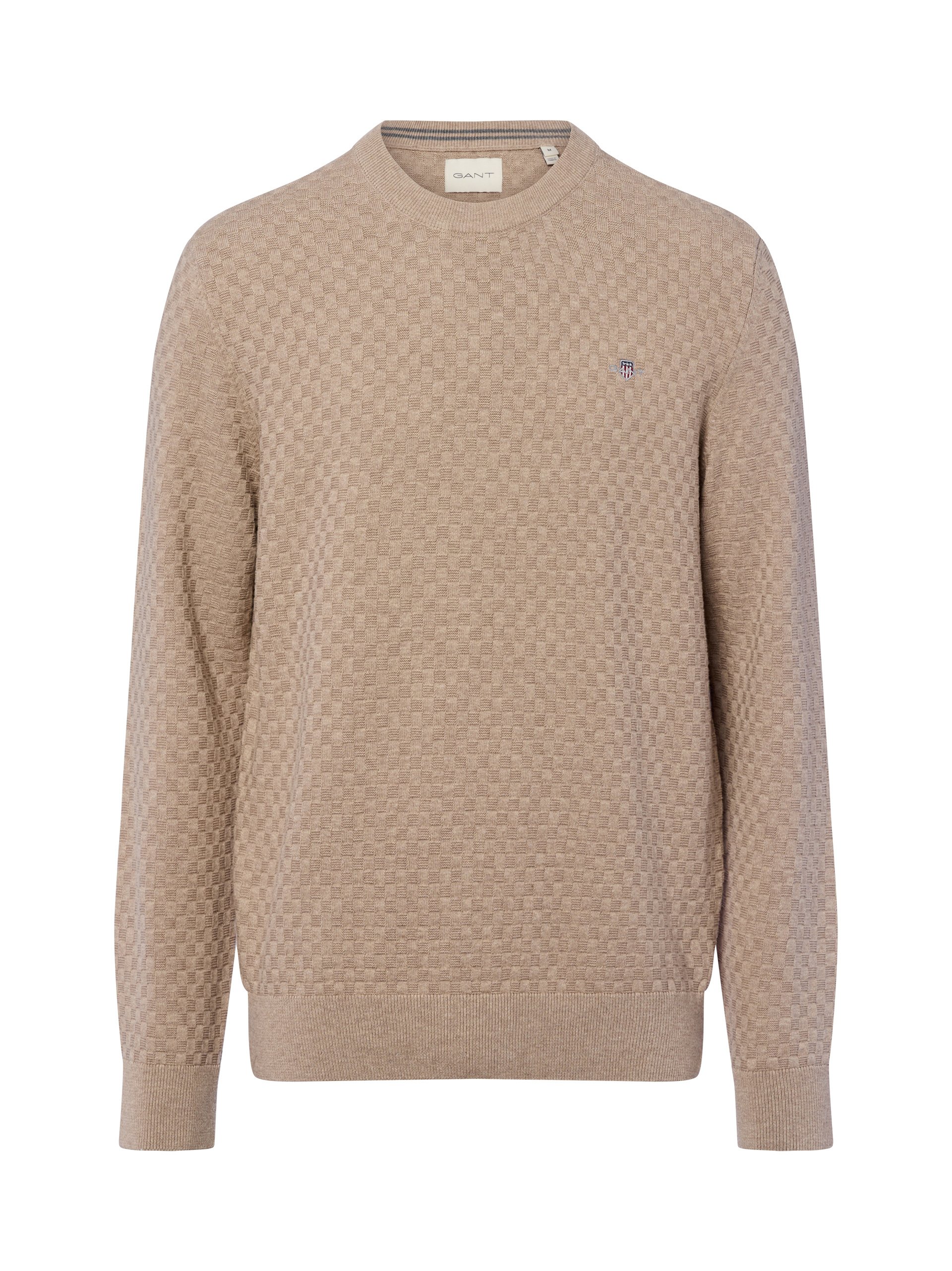 Gant Sweter z dzianiny Kobiety Bawełna brązowy