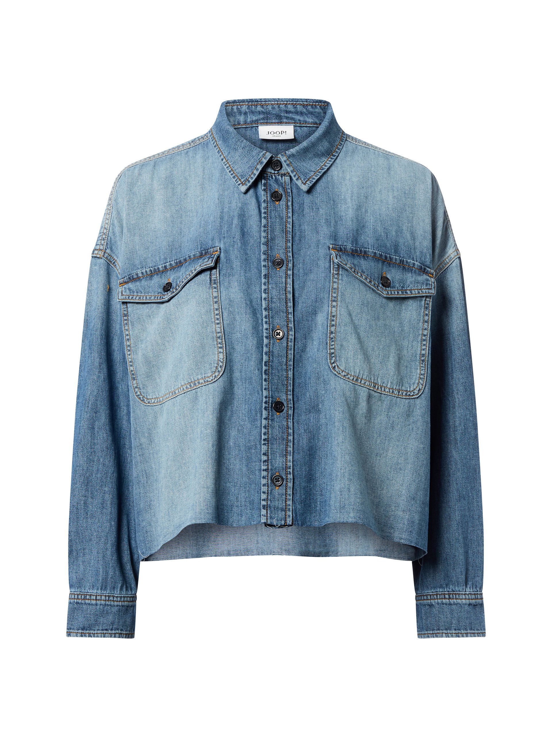 Joop Jeans bluzka dżinsowa - Ursa Kobiety Bawełna niebieski