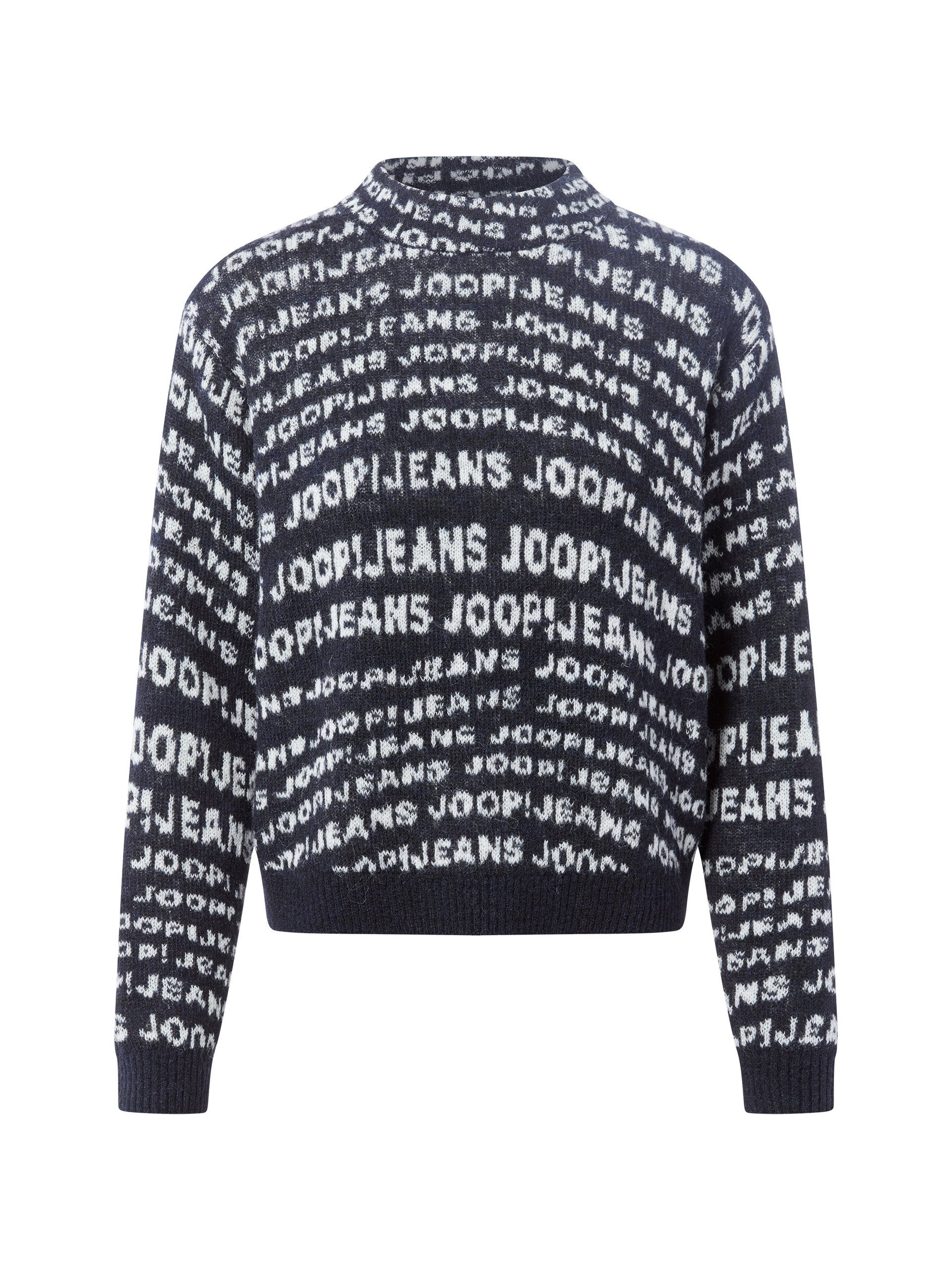 Joop Jeans sweter z dzianiny - Kalissa Kobiety niebieski|biały