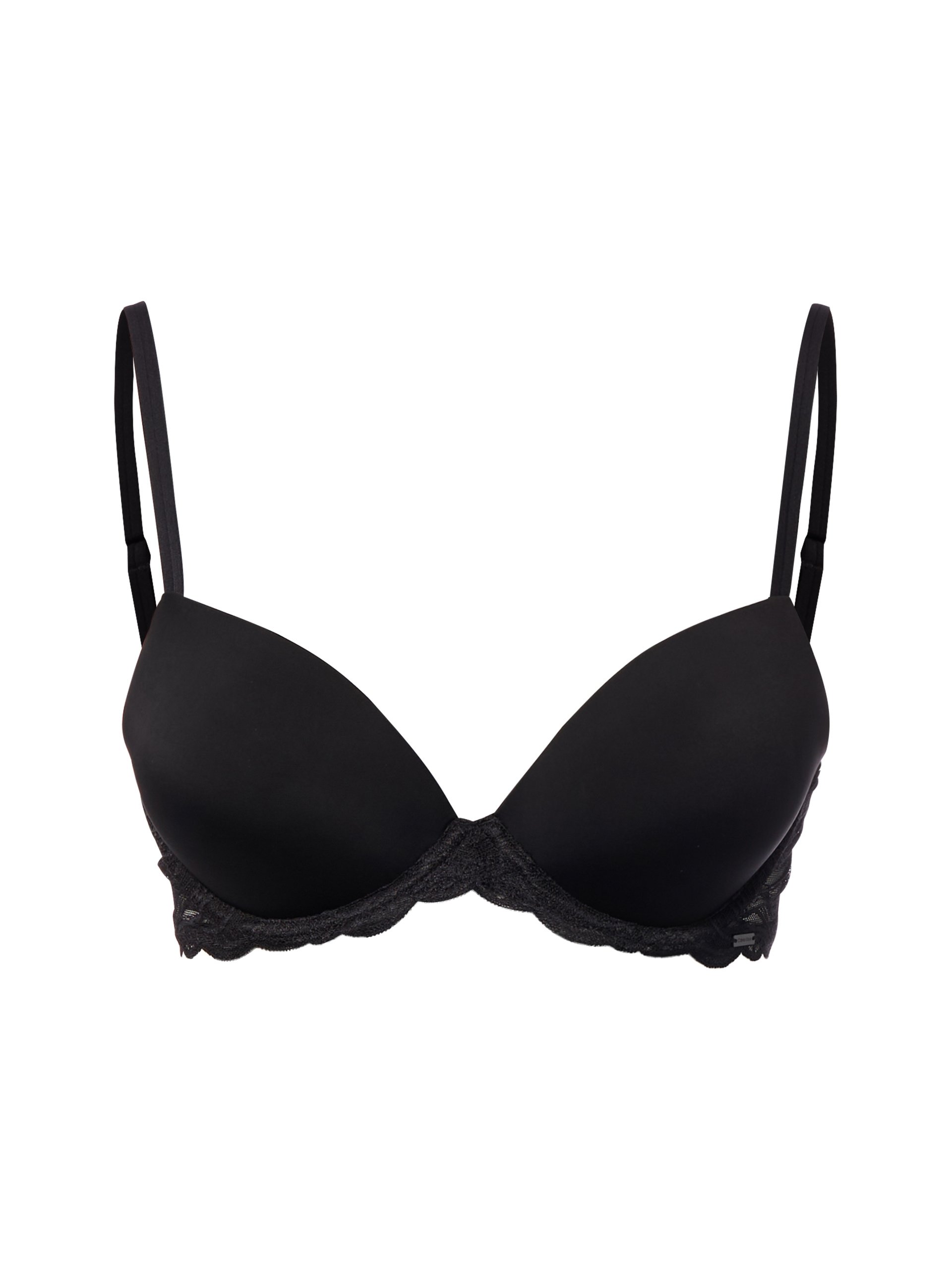 Calvin Klein biustonosz push-up - usztywniany - Demi Kobiety Sztuczne włókno czarny, 80C