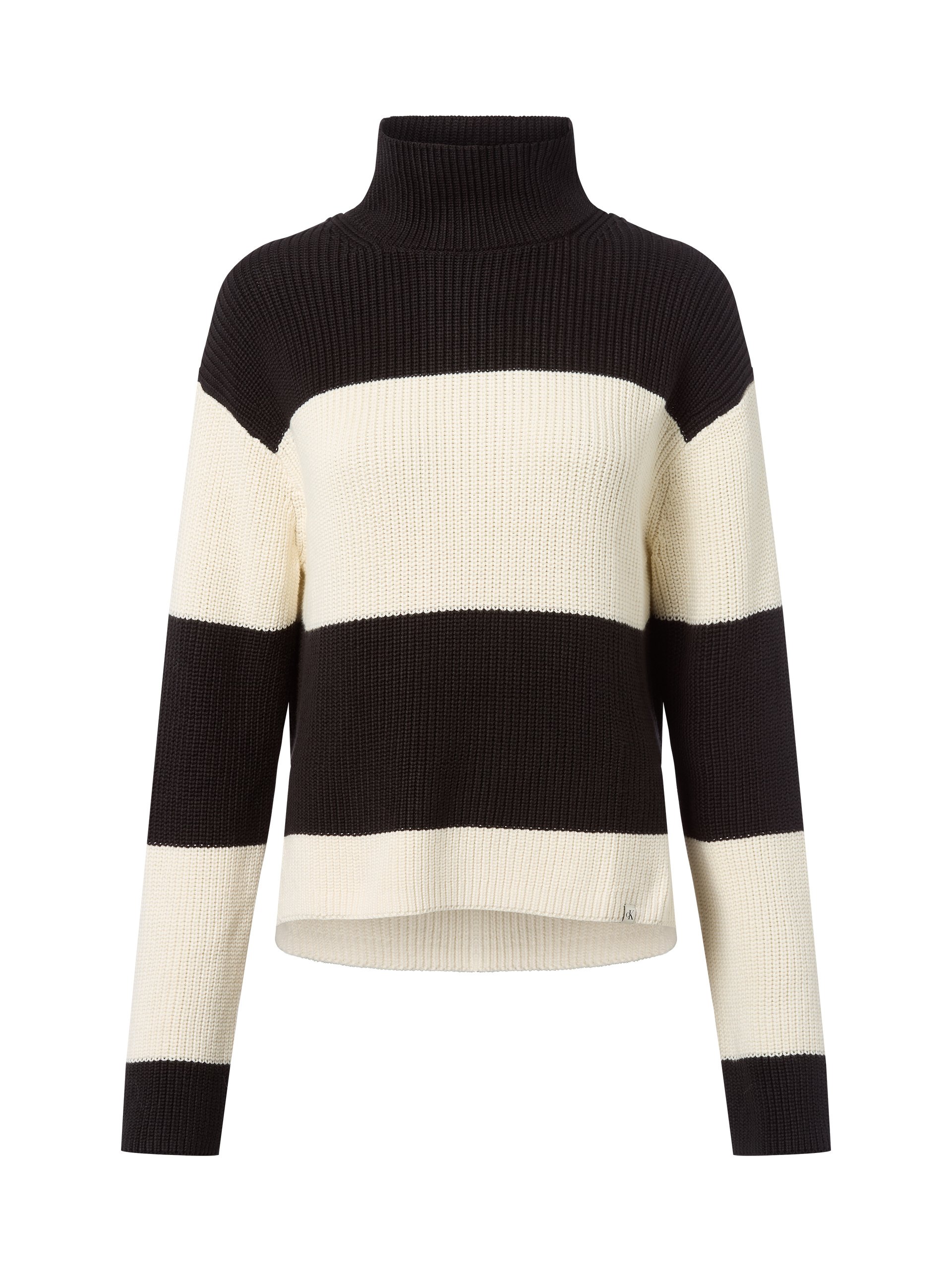 Calvin Klein Jeans Sweter z dzianiny Kobiety Bawełna czarny|biały