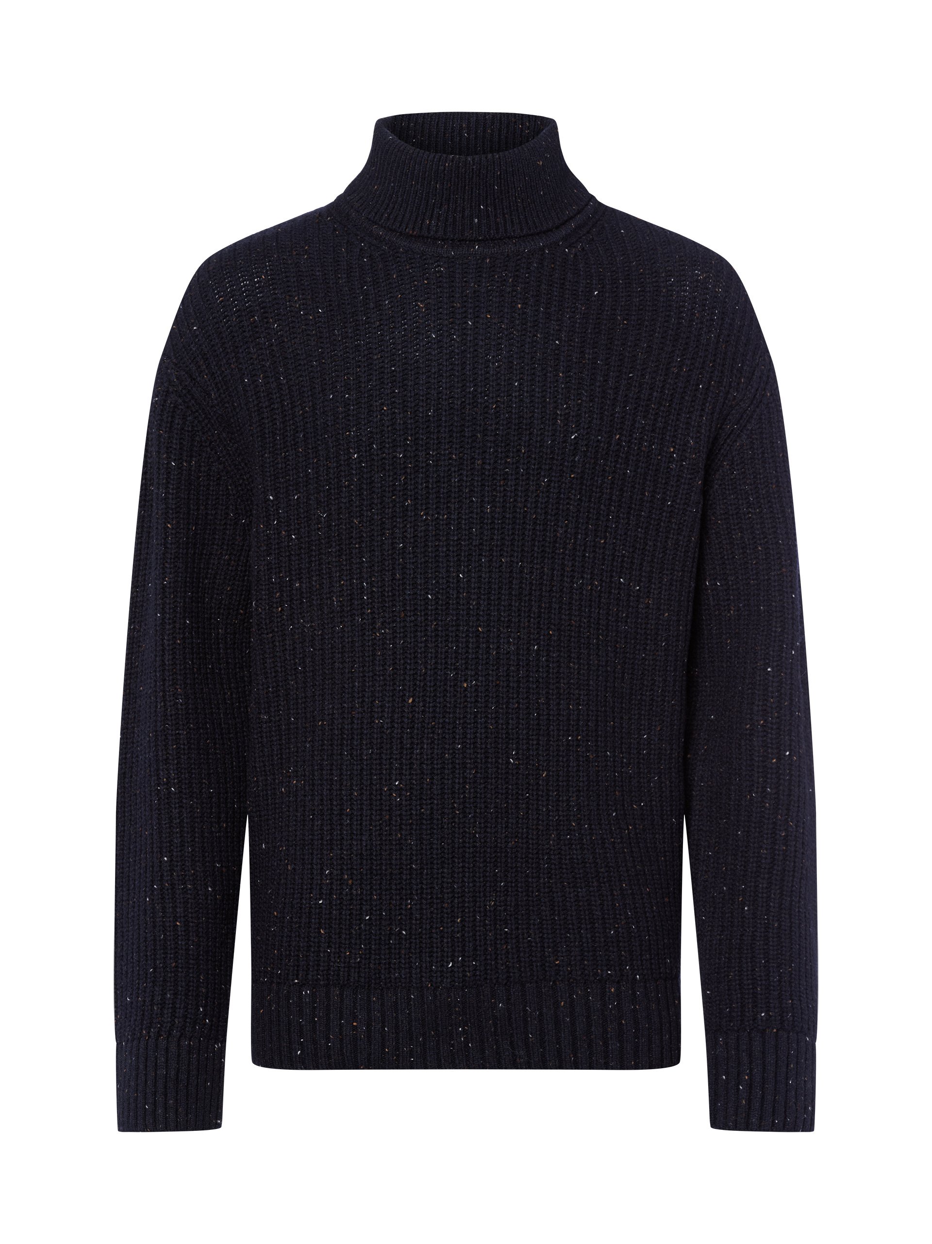 Selected sweter z golfem - SLHLand Mężczyźni Wełna niebieski