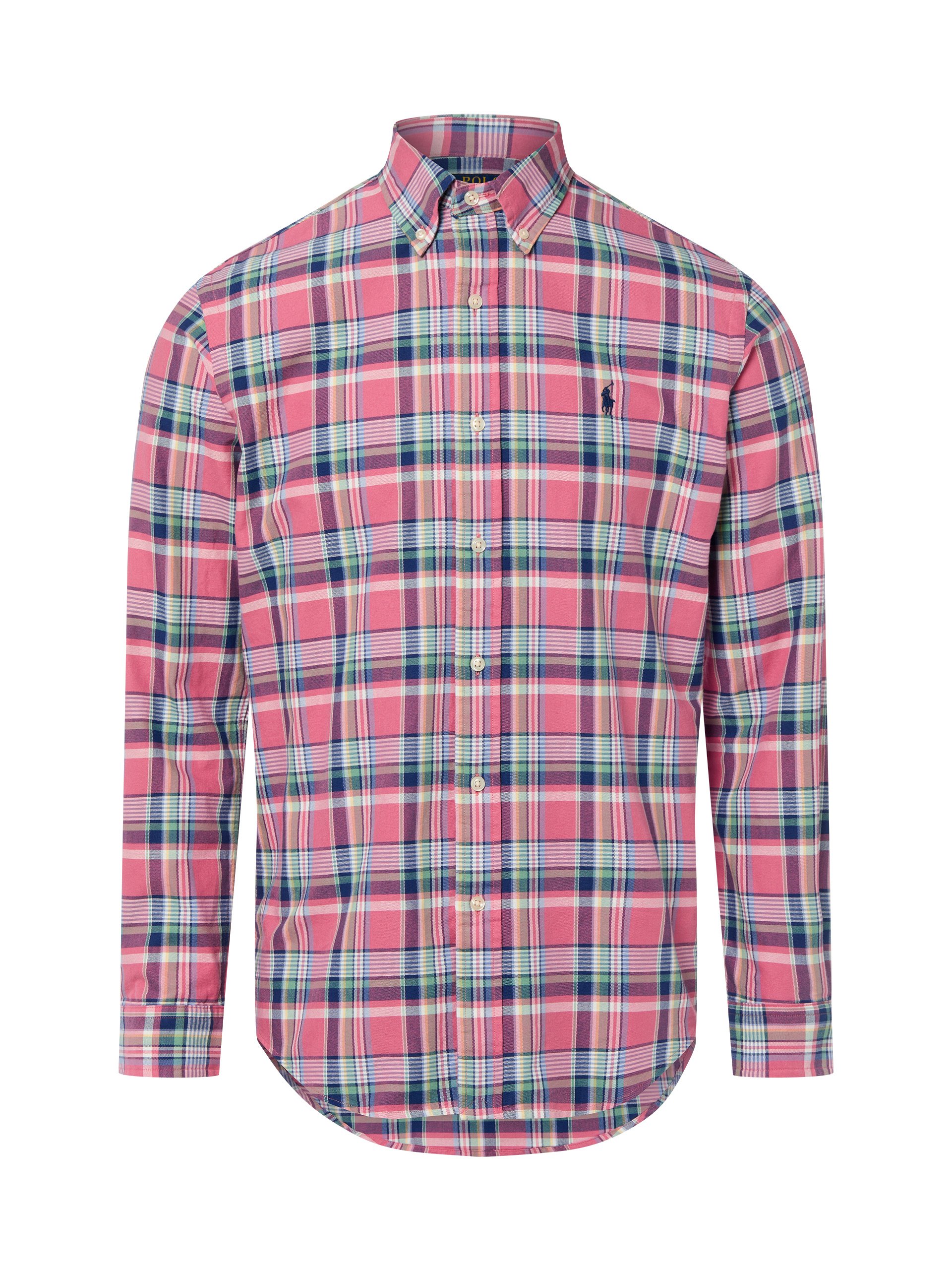 Polo Ralph Lauren koszula w kratę Mężczyźni Modern Fit Bawełna różowy|wielokolorowy