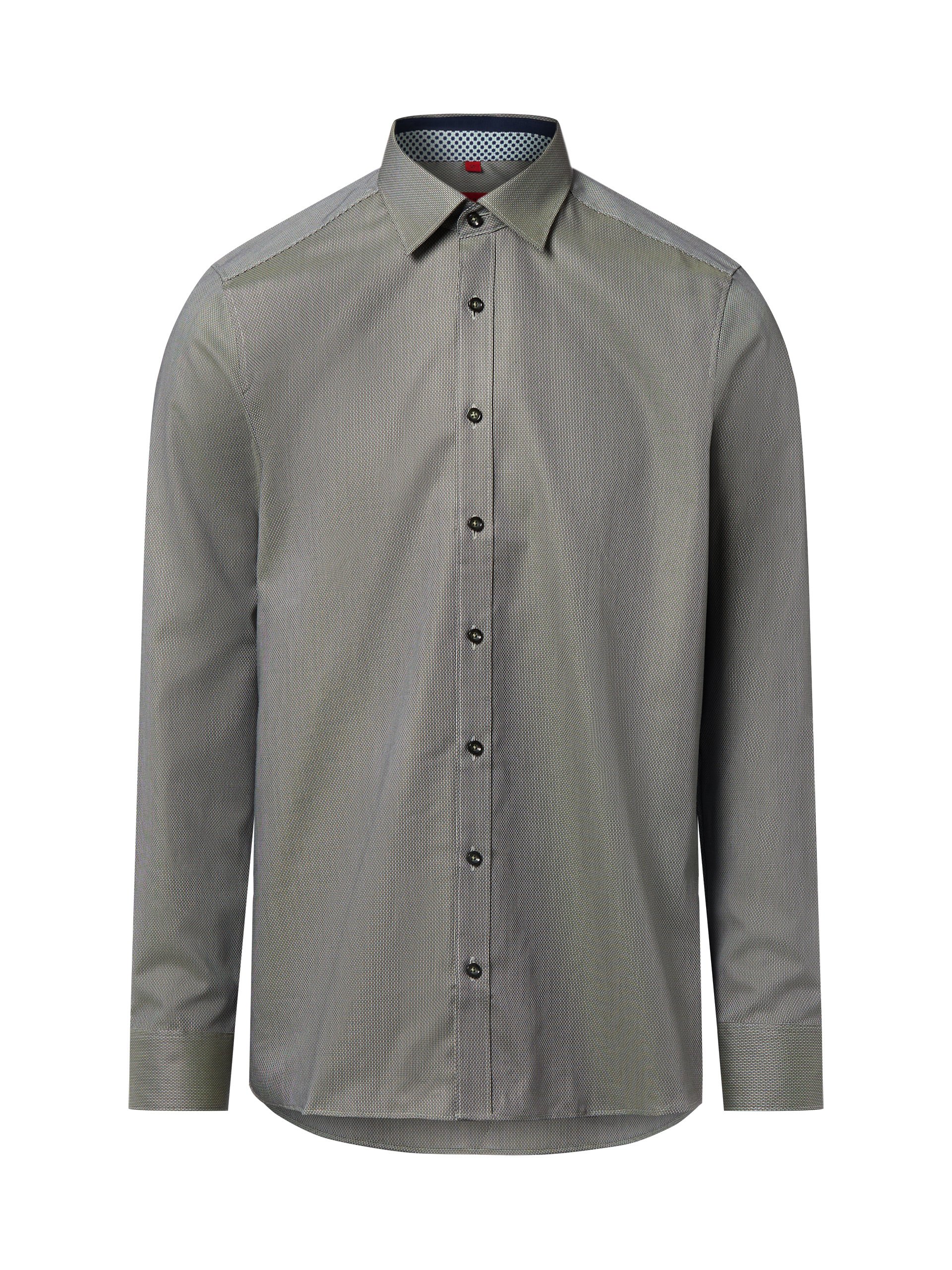 Finshley & Harding koszula biznesowa Mężczyźni Slim Fit Bawełna zielony
