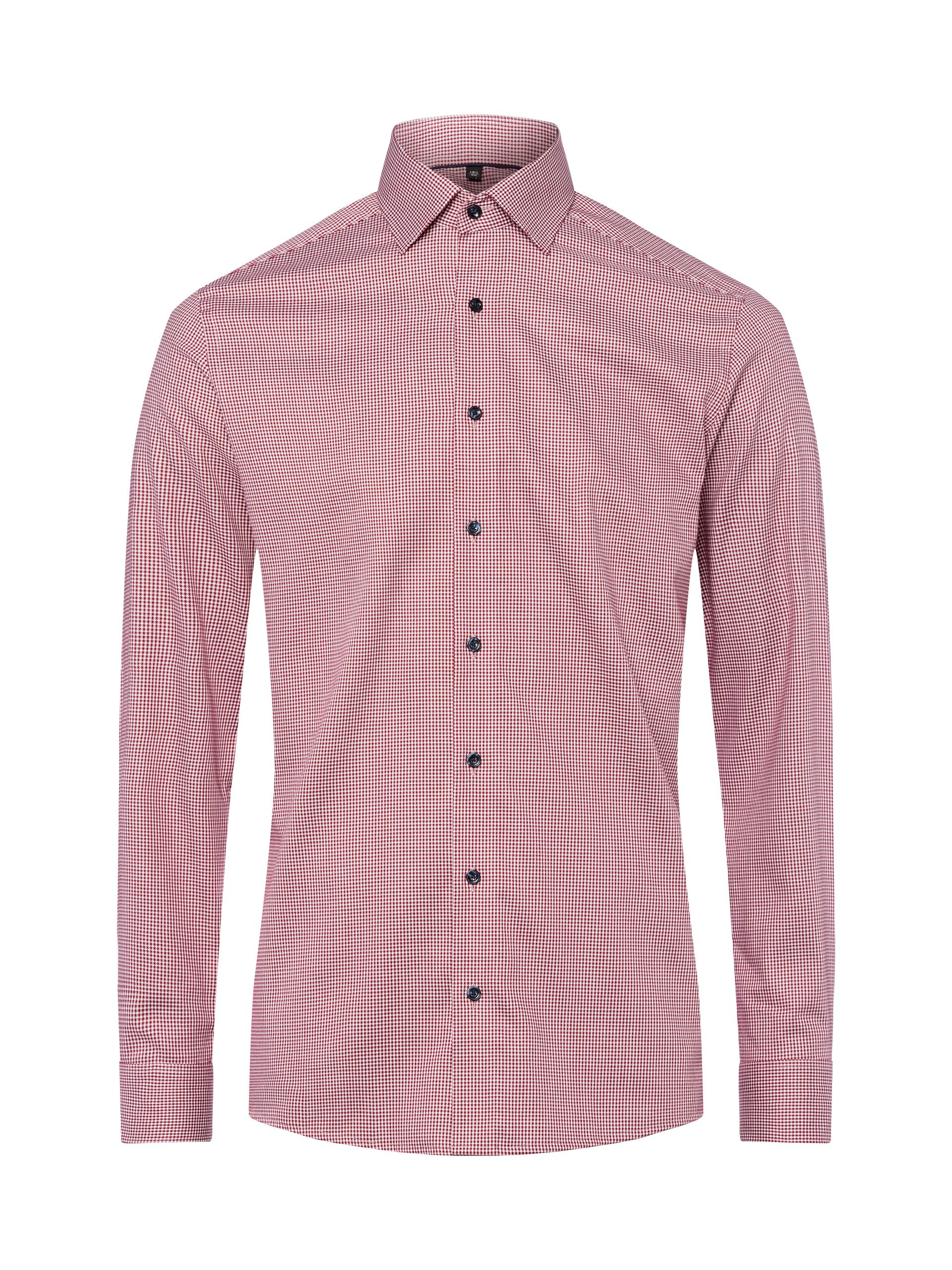 Finshley & Harding koszula biznesowa Mężczyźni Modern Fit Bawełna czerwony|biały