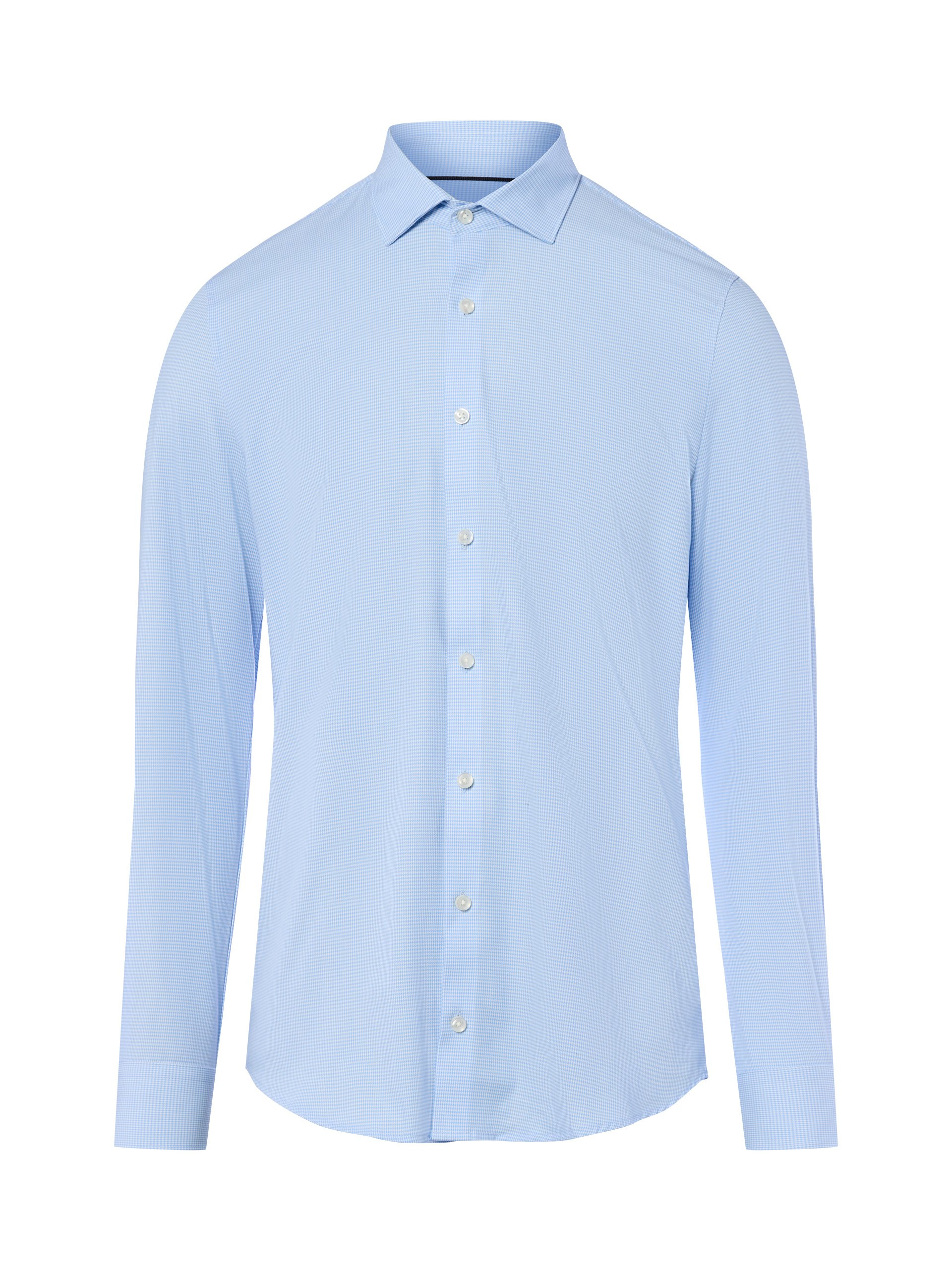 Finshley & Harding koszula biznesowa Mężczyźni Super Slim Fit Bawełna niebieski|biały