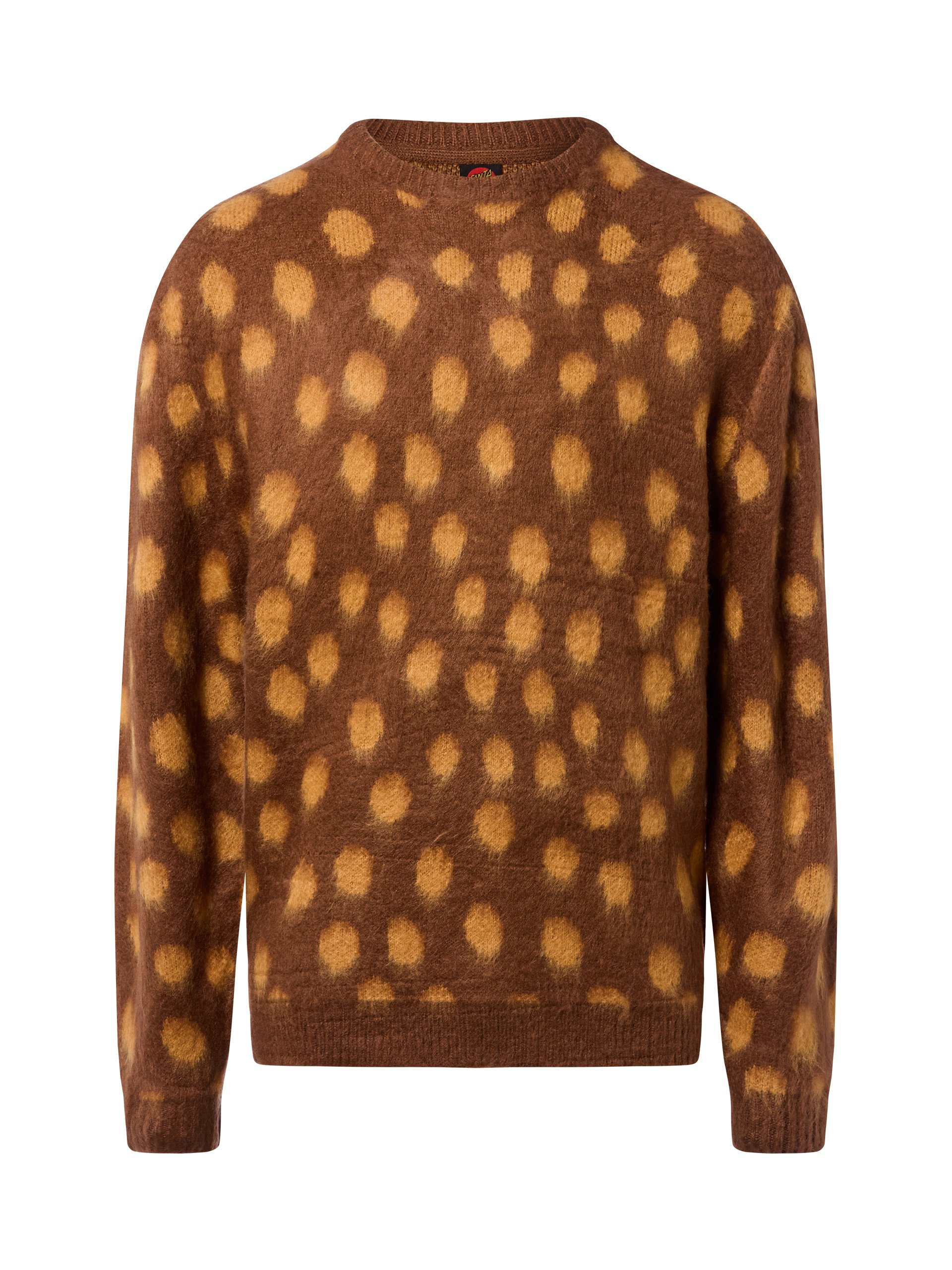 Santa Cruz Sweter - Jaguar Knit Mężczyźni Sztuczne włókno brązowy