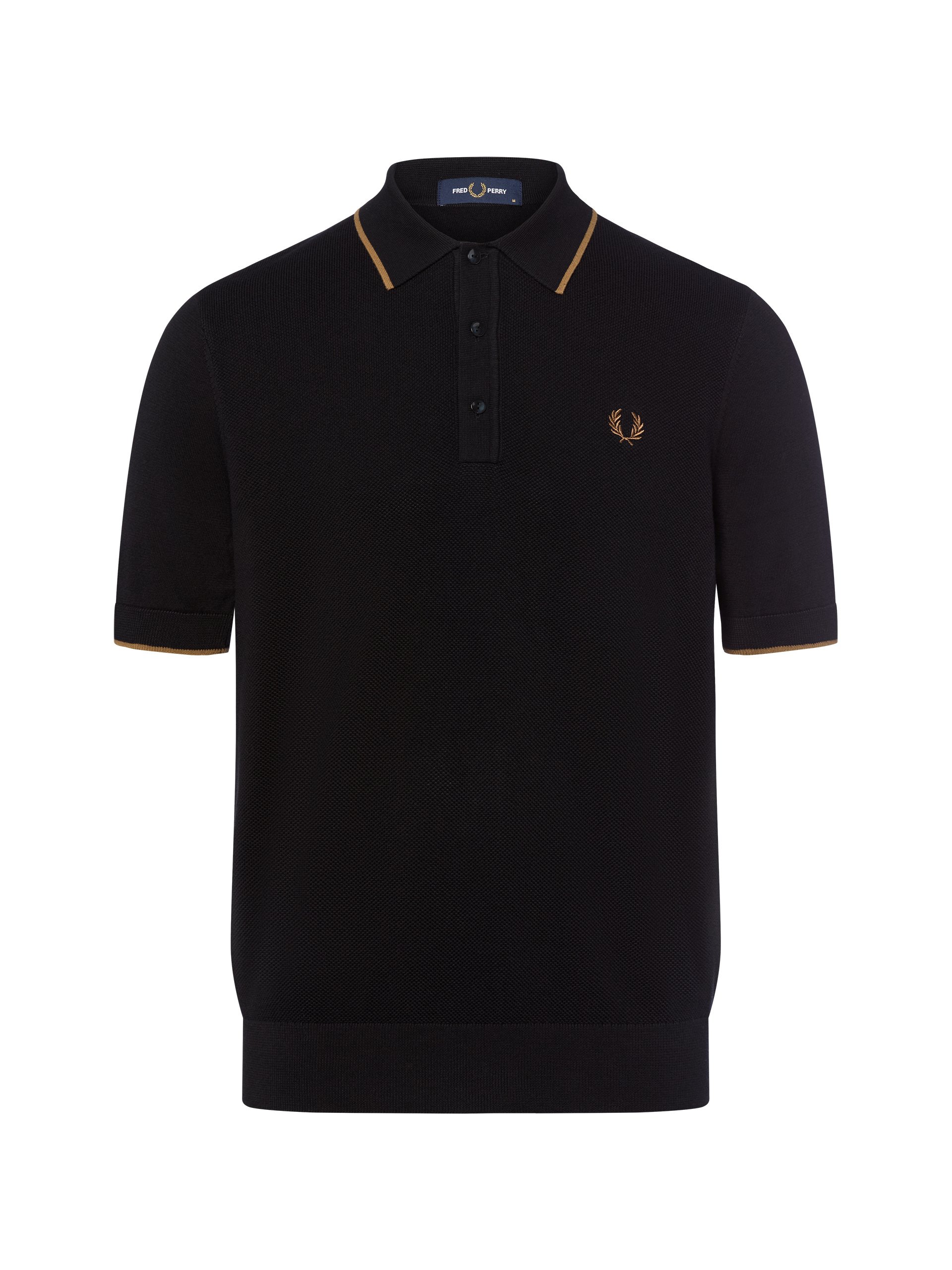 Fred Perry koszula z dzianiny Mężczyźni Bawełna czarny