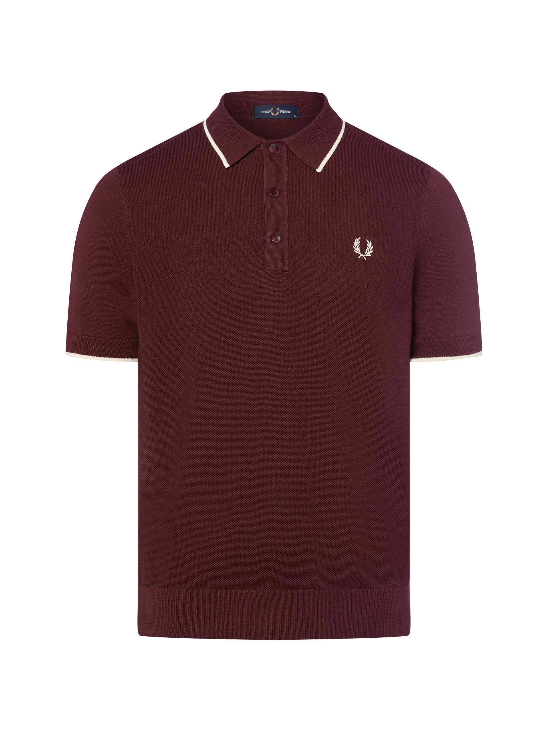 Fred Perry koszula z dzianiny Mężczyźni Bawełna czerwony