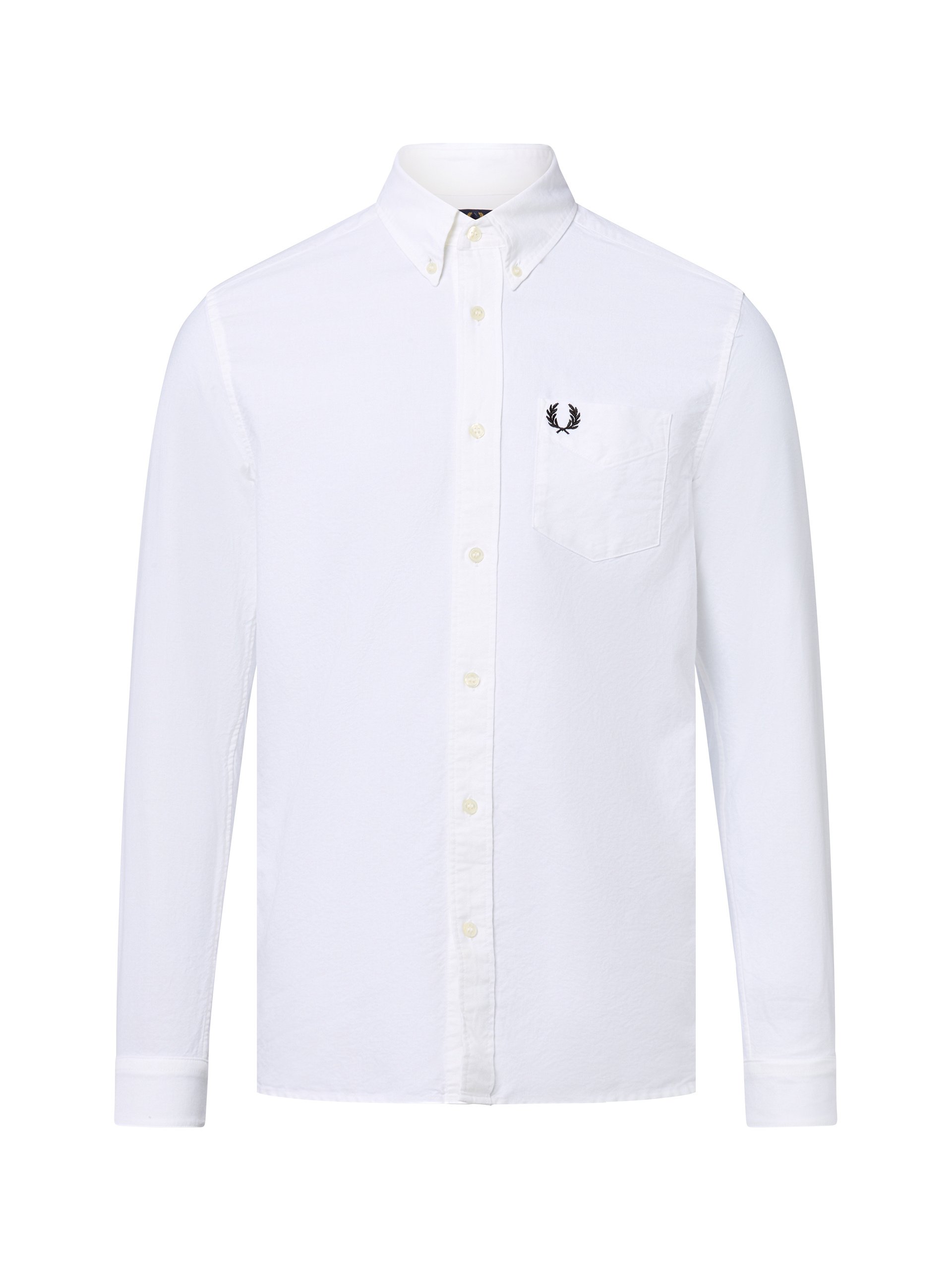 Fred Perry koszula bawełniana Mężczyźni Slim Fit Bawełna biały