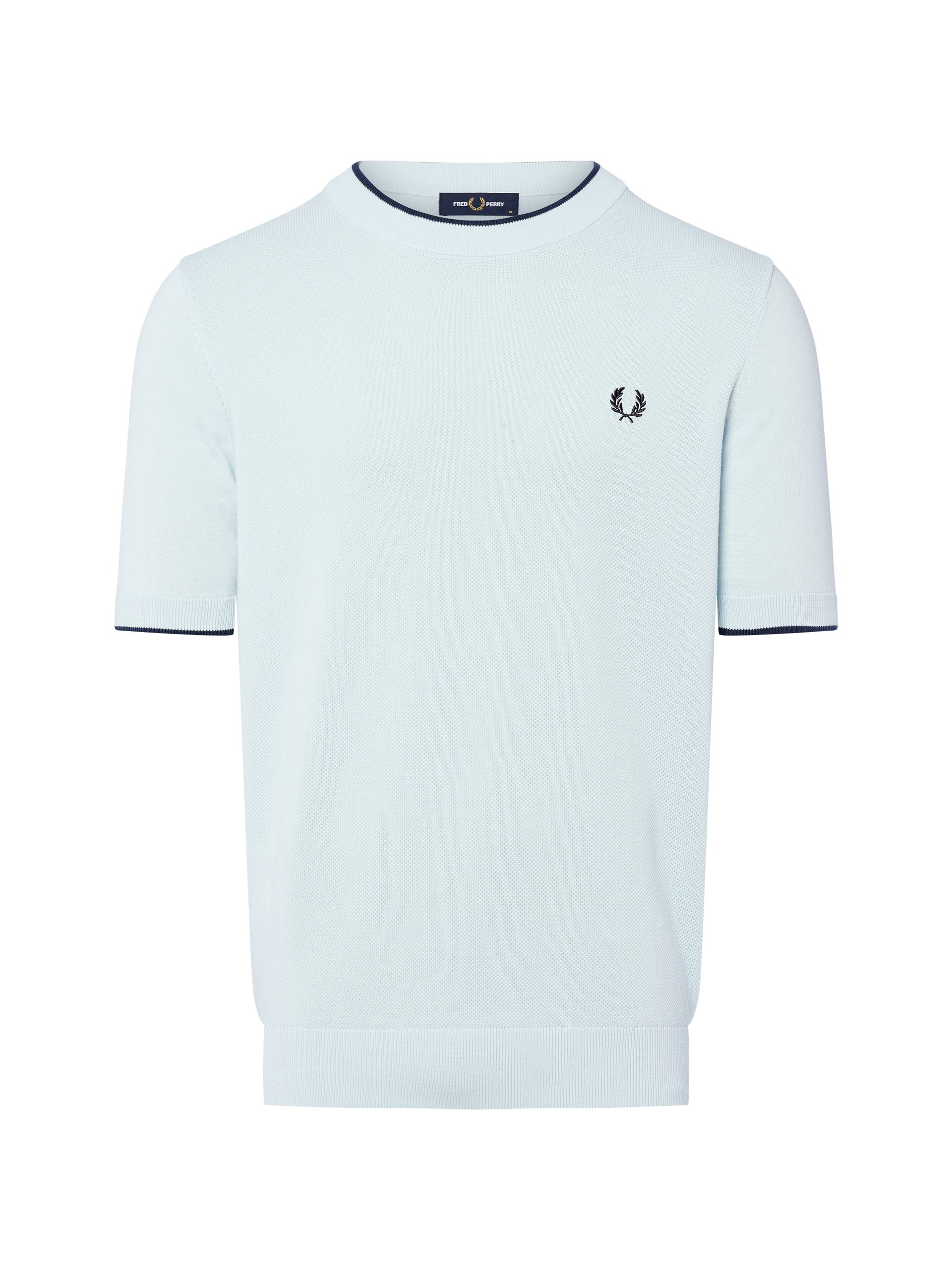 Fred Perry koszula z dzianiny Mężczyźni Bawełna niebieski