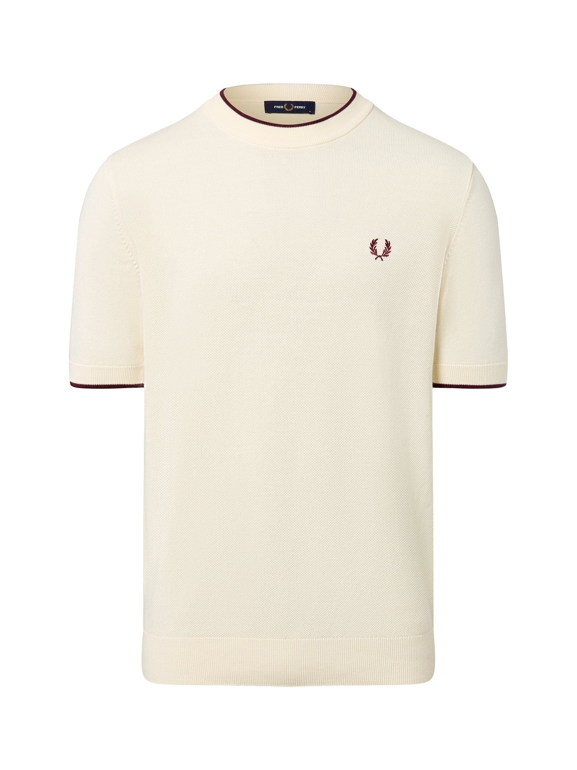 Fred Perry koszula z dzianiny Mężczyźni Bawełna beżowy