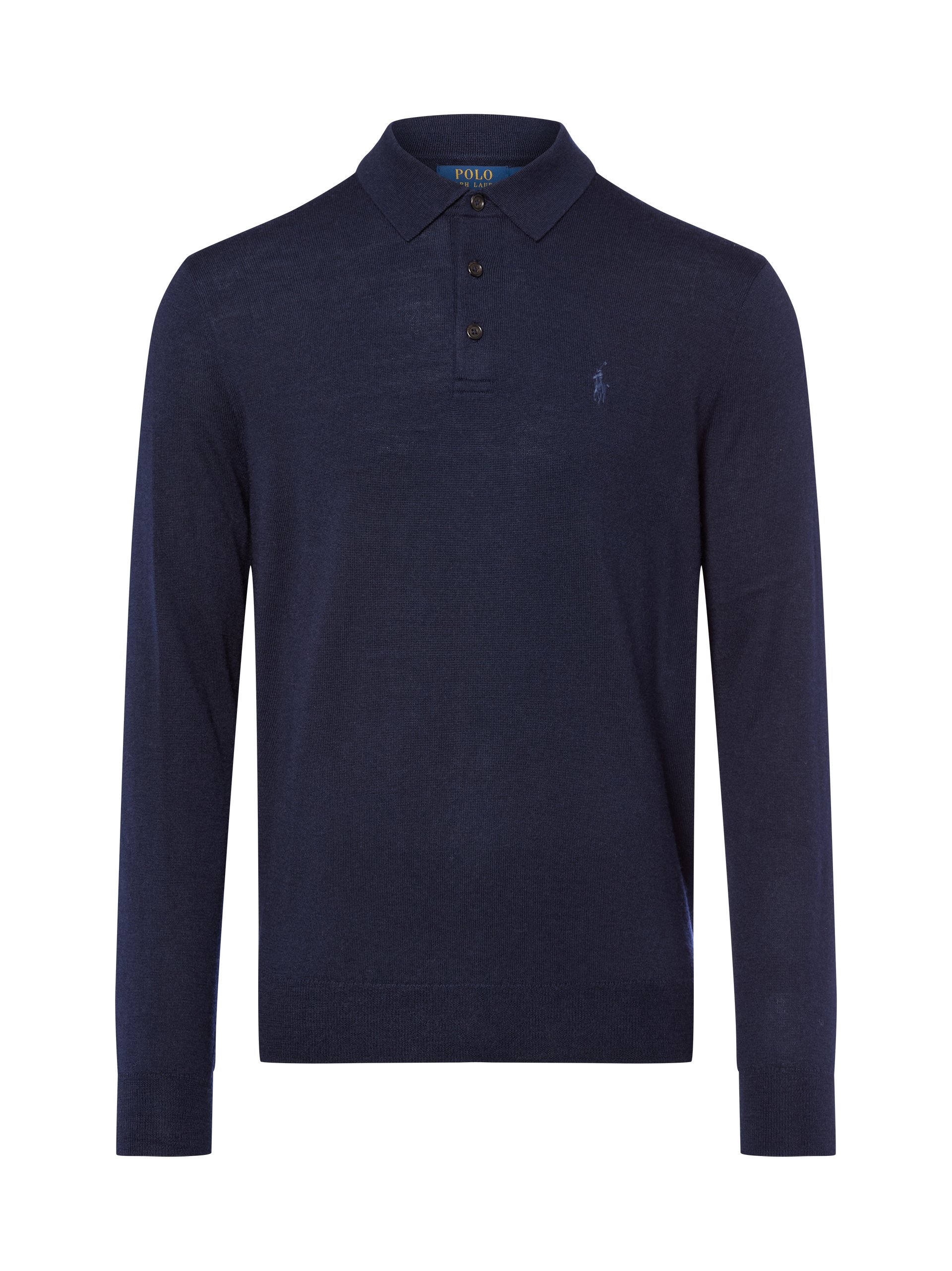Polo Ralph Lauren koszulka polo z dzianiny Mężczyźni Wełna niebieski