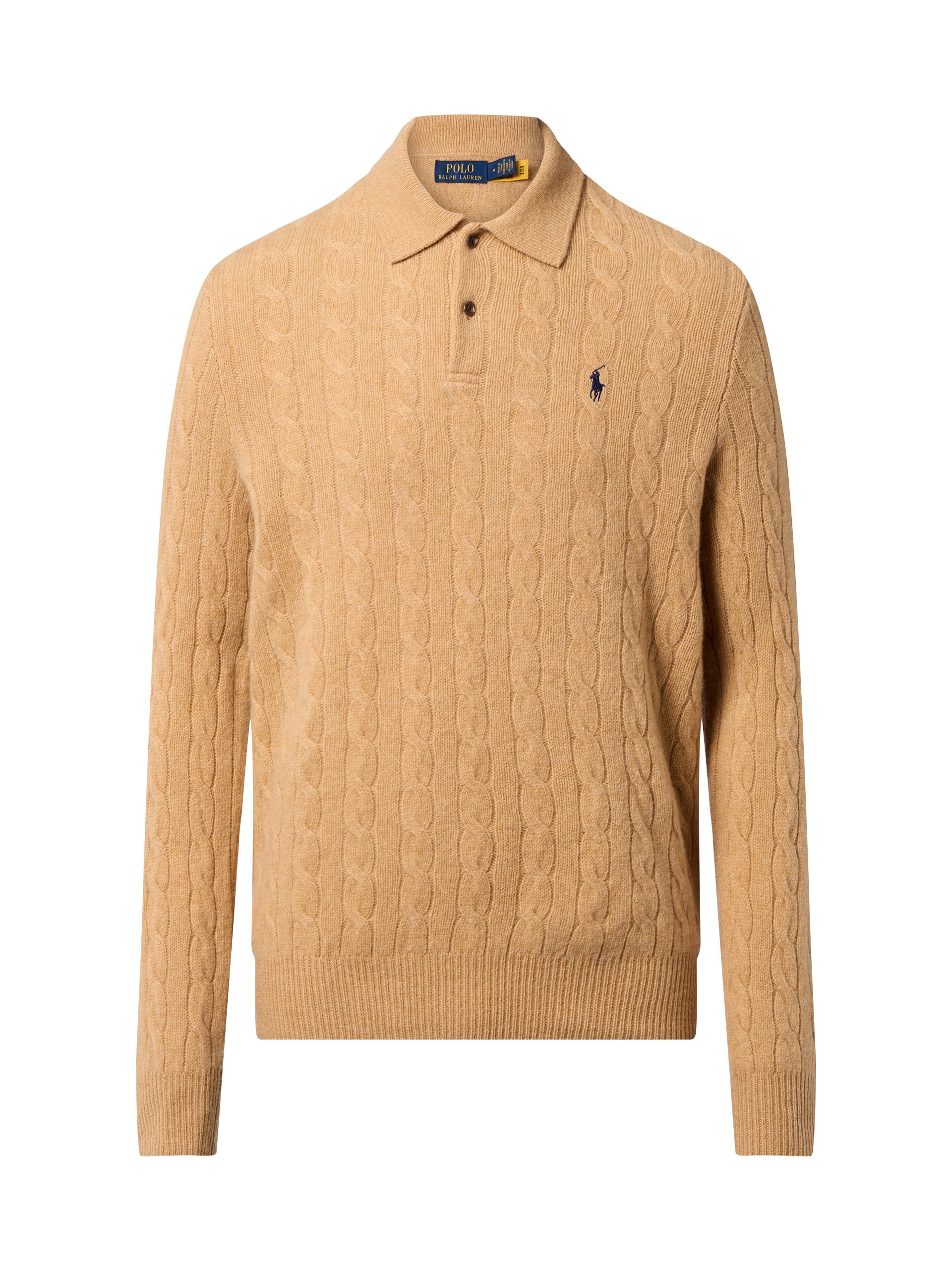 Polo Ralph Lauren Sweter z zawartością kaszmiru Mężczyźni Wełna brązowy