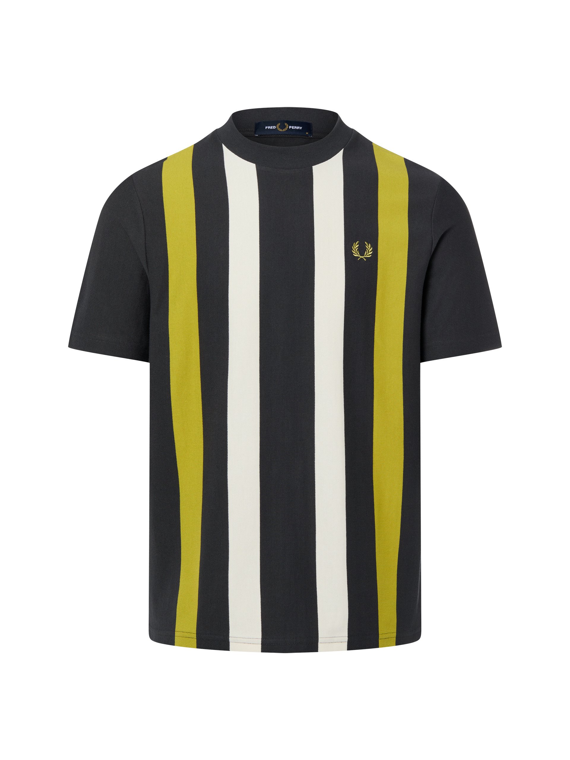 Fred Perry Koszulka Mężczyźni Bawełna brązowy|zielony