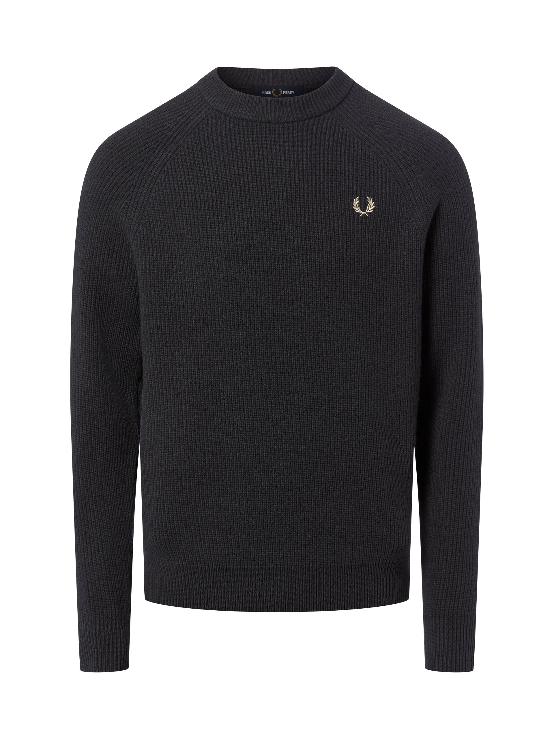 Fred Perry wełniany sweter Mężczyźni Wełna niebieski