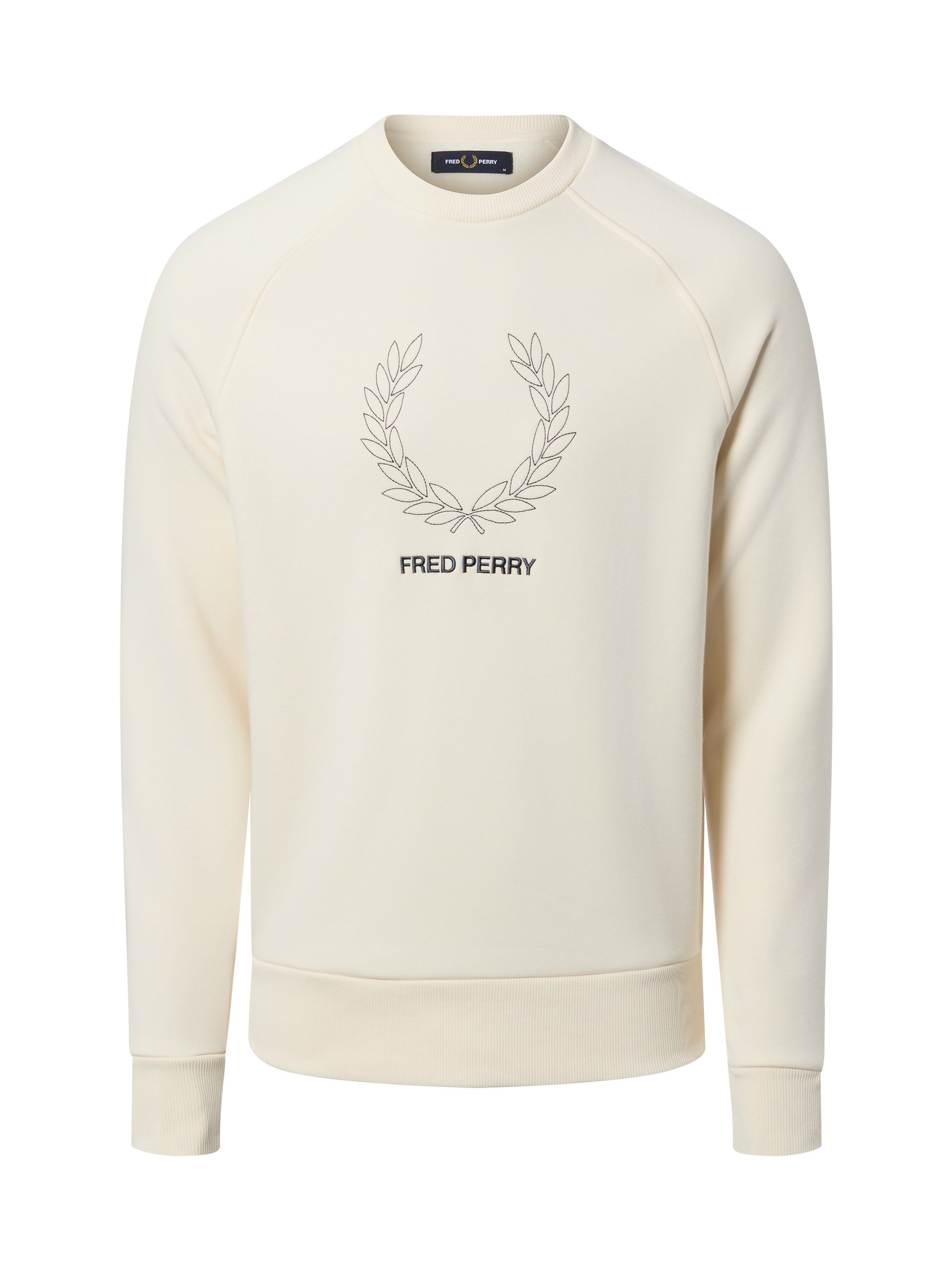 Fred Perry Bluza Mężczyźni Bawełna biały