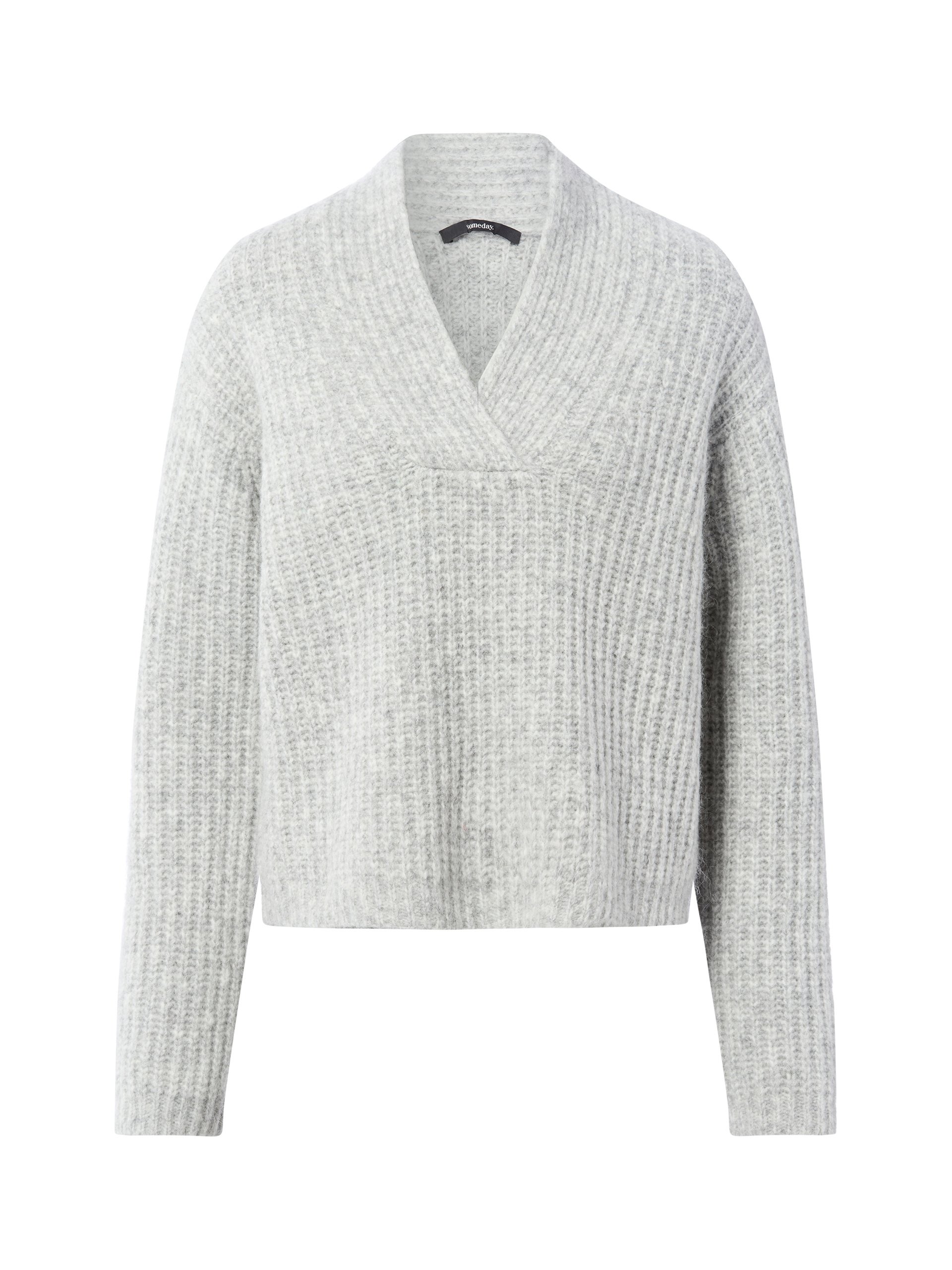 Someday sweter z dzianiny z moherem - Talyna Kobiety szary