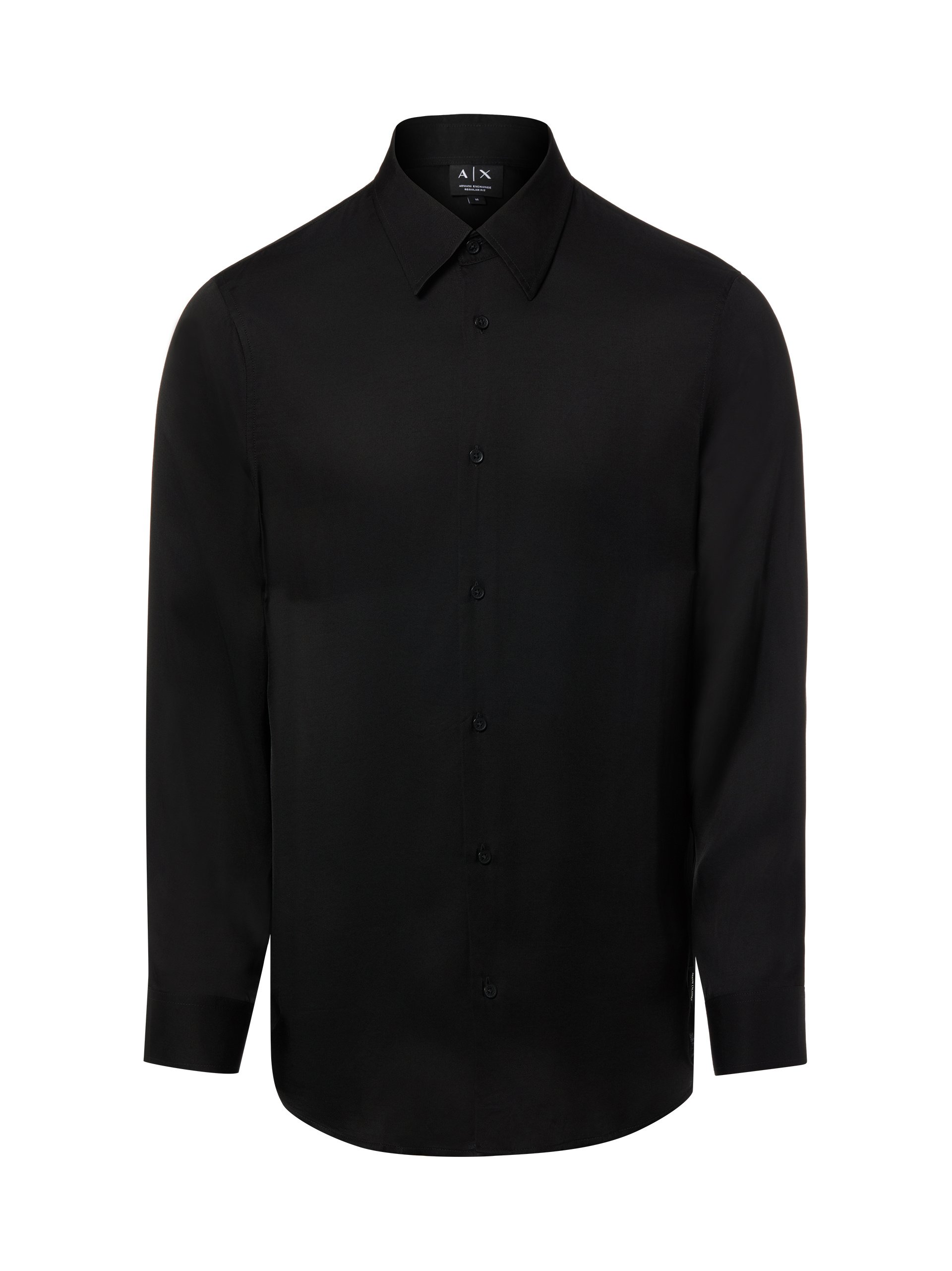 Armani Exchange Koszula Mężczyźni Regular Fit wiskoza czarny