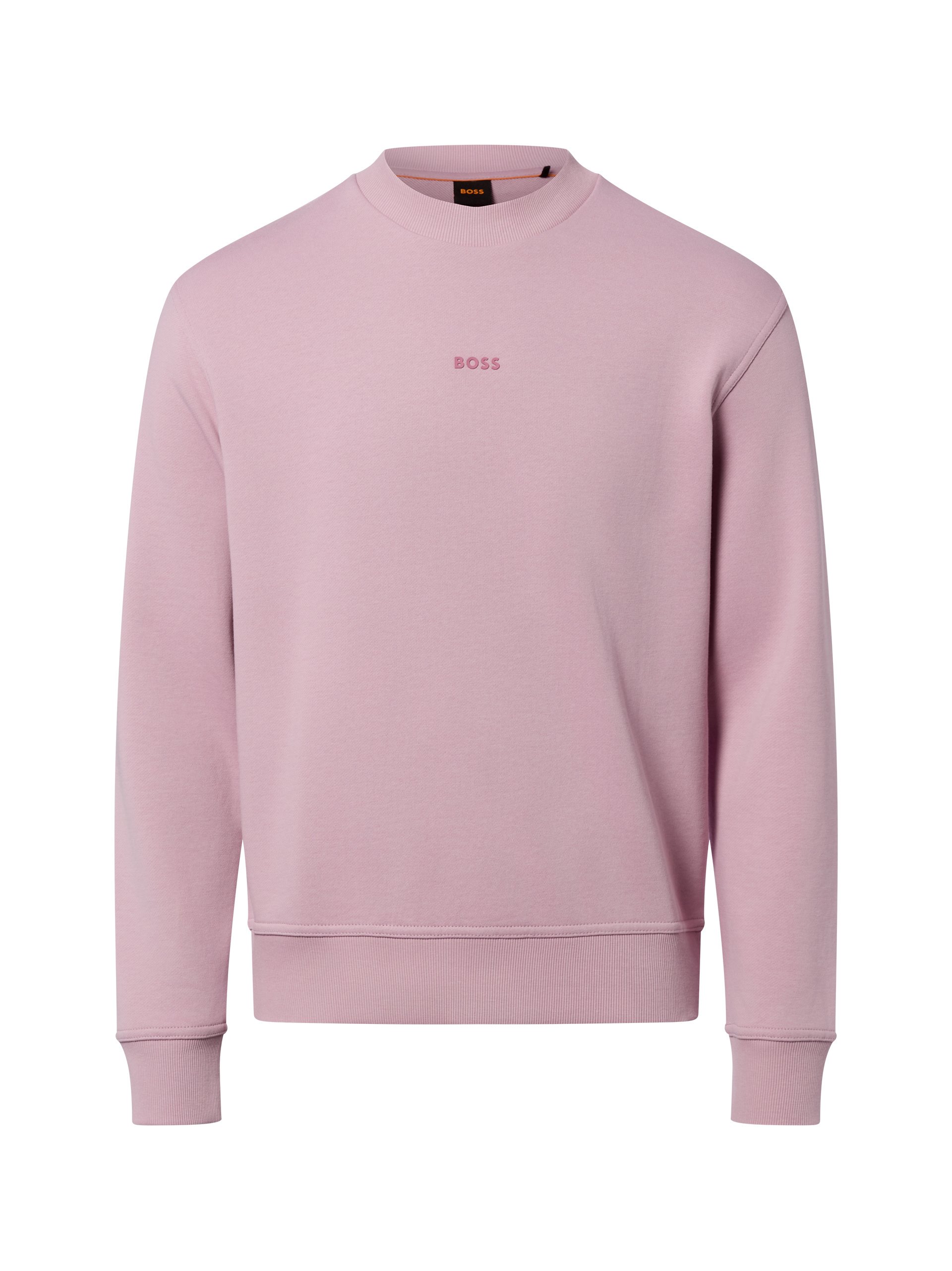 BOSS Orange Bluza - WeSmallcrew Mężczyźni Bawełna różowy