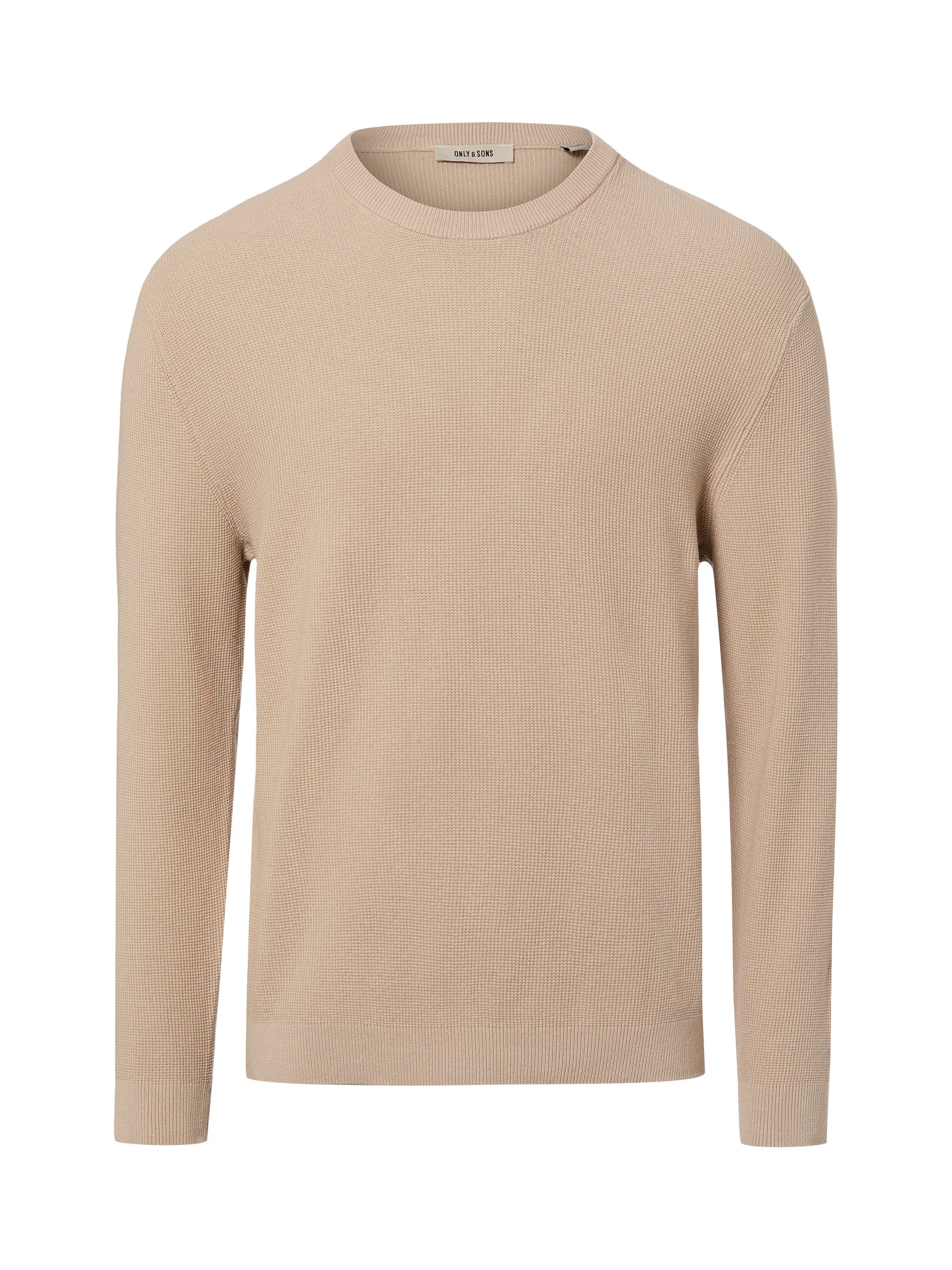 Only&Sons sweter z dzianiny - ONStoney Mężczyźni Bawełna brązowy