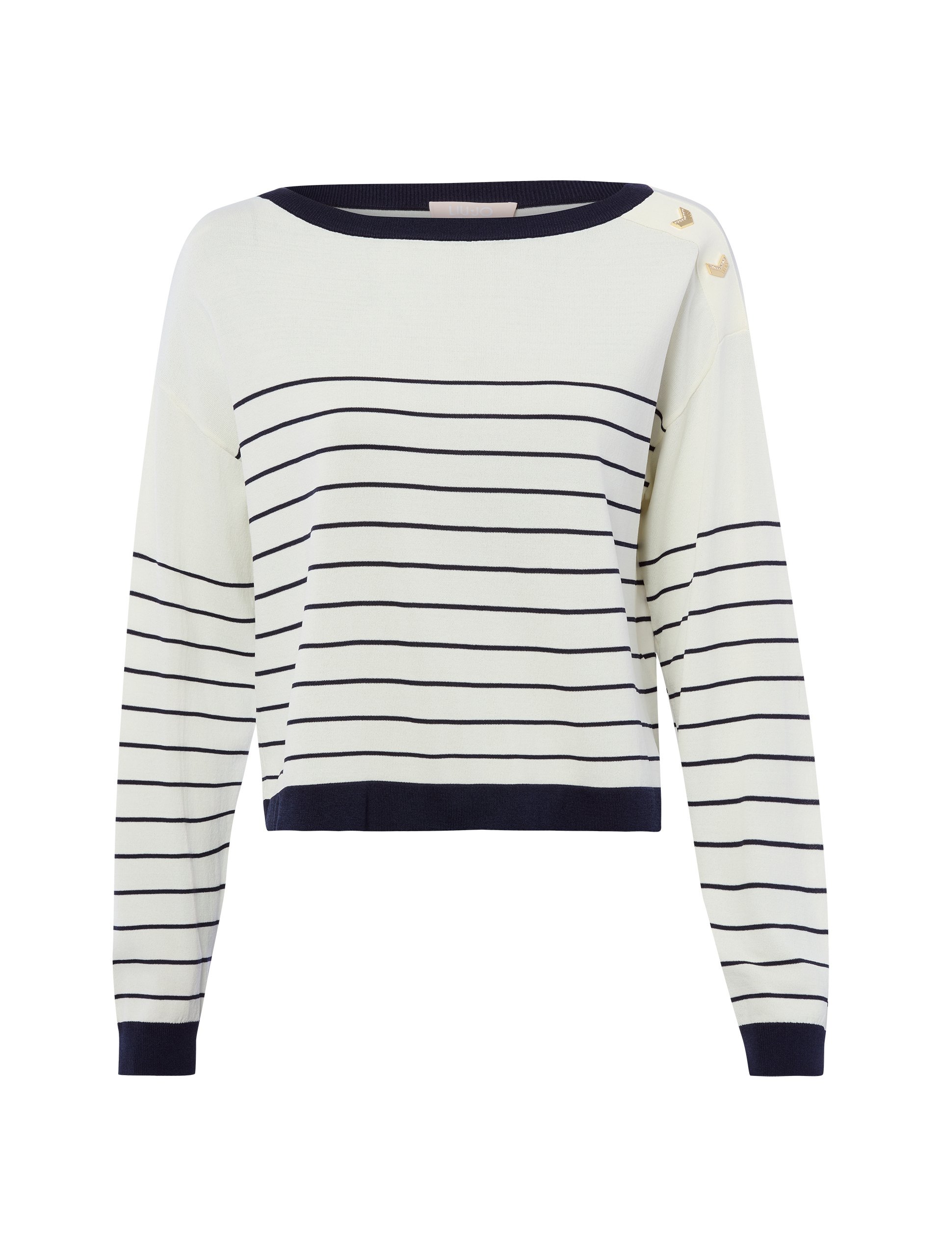 Liu Jo Collection Sweter z dzianiny Kobiety Sztuczne włókno biały