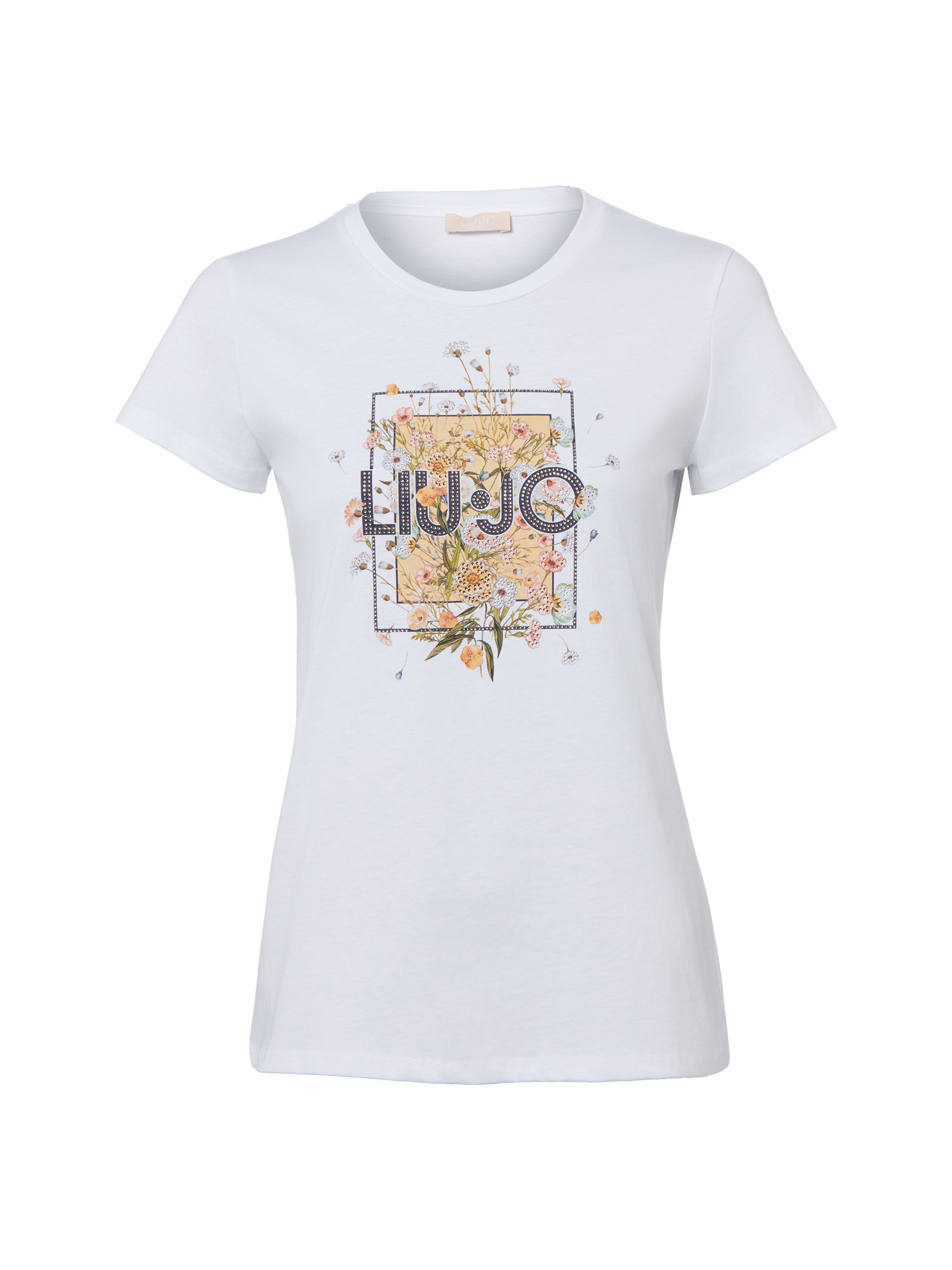 Liu Jo Collection Koszulka Kobiety Bawełna biały|wielokolorowy