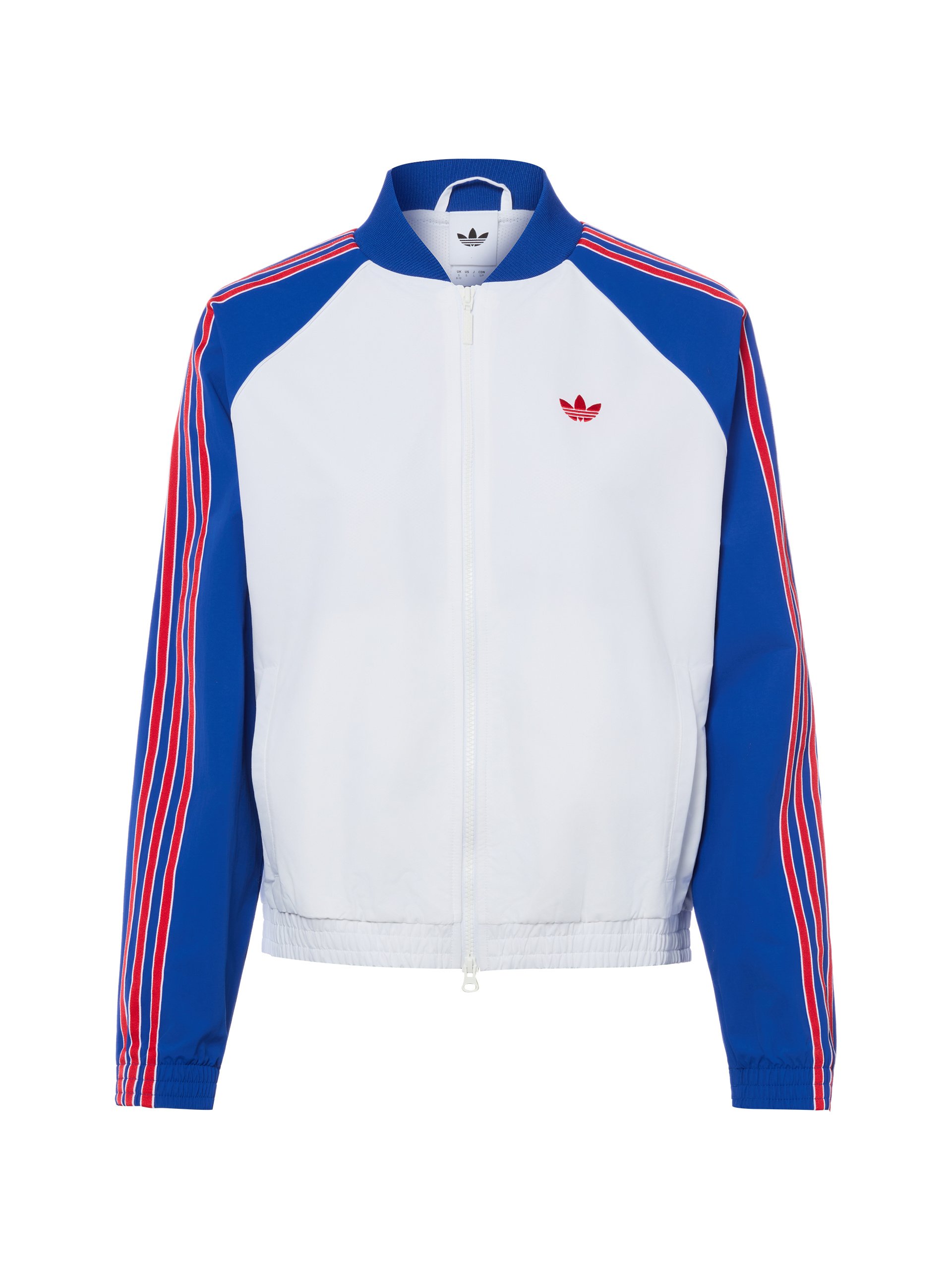 adidas Originals kurtka treningowa Kobiety Sztuczne włókno biały|niebieski