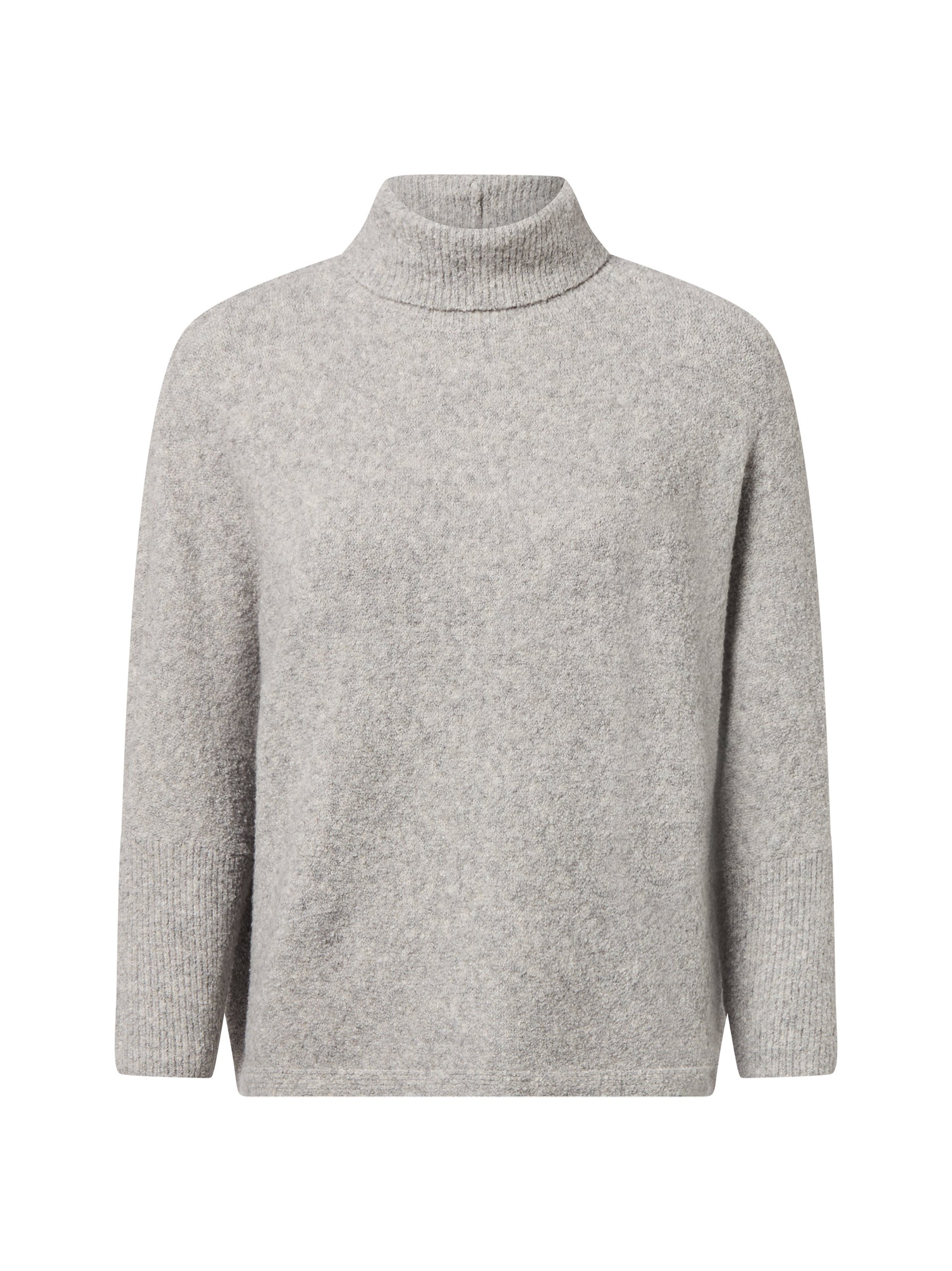 Someday sweter z dzianiny z wełną - detal Tiola Kobiety Sztuczne włókno szary