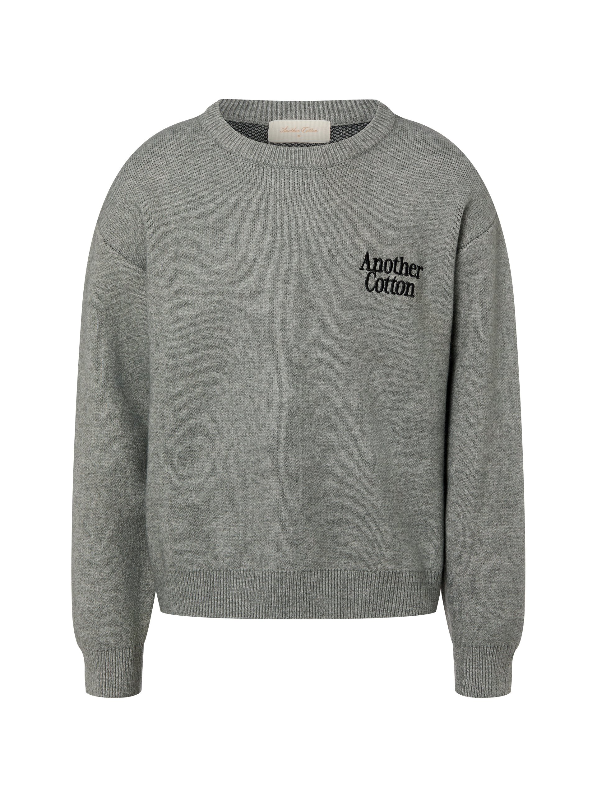 Another Cotton Lab sweter z dzianiny - Outdoor Aesthetics Mężczyźni szary