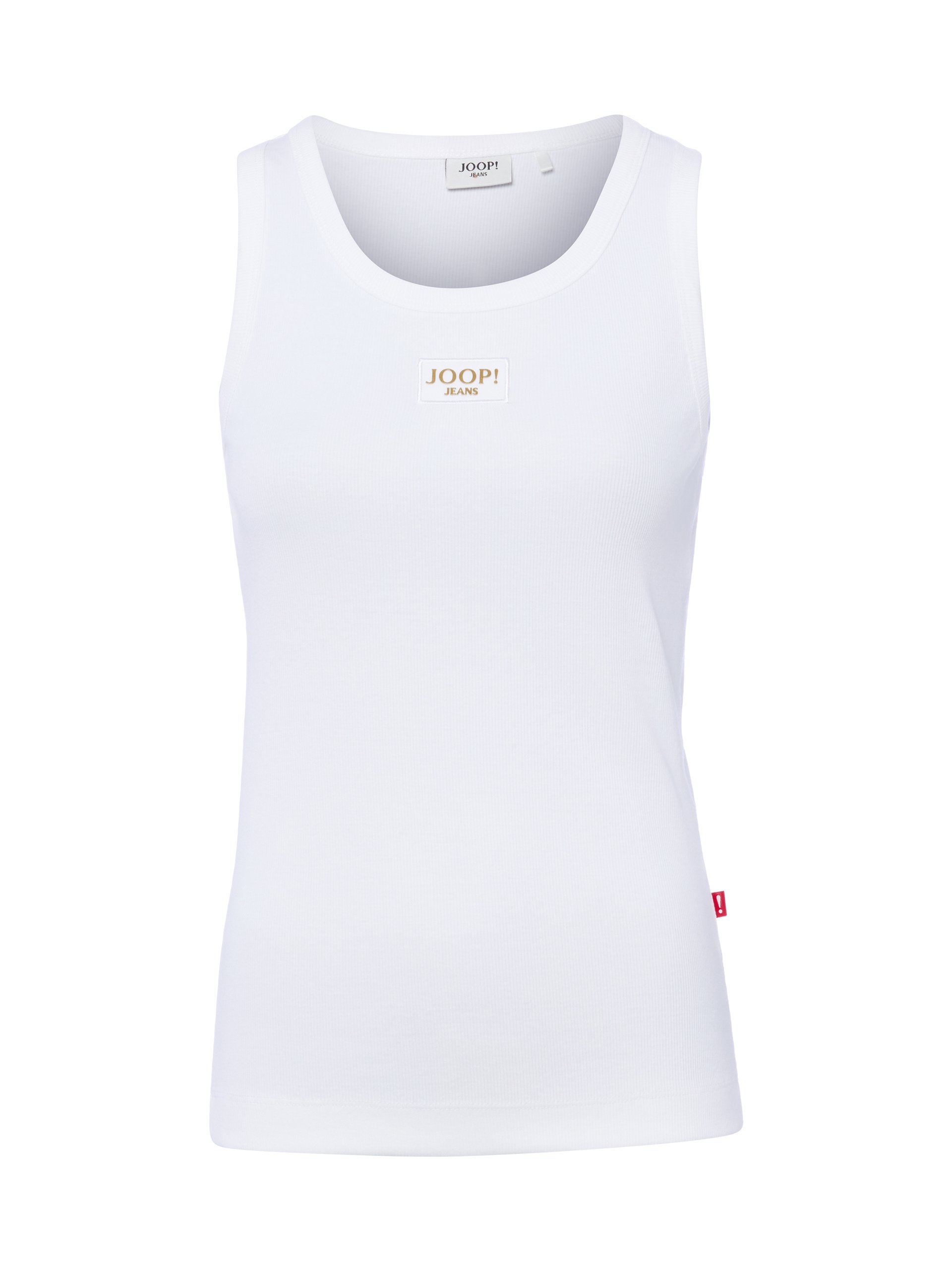 Joop Jeans prążkowany top - Tana Kobiety Bawełna biały