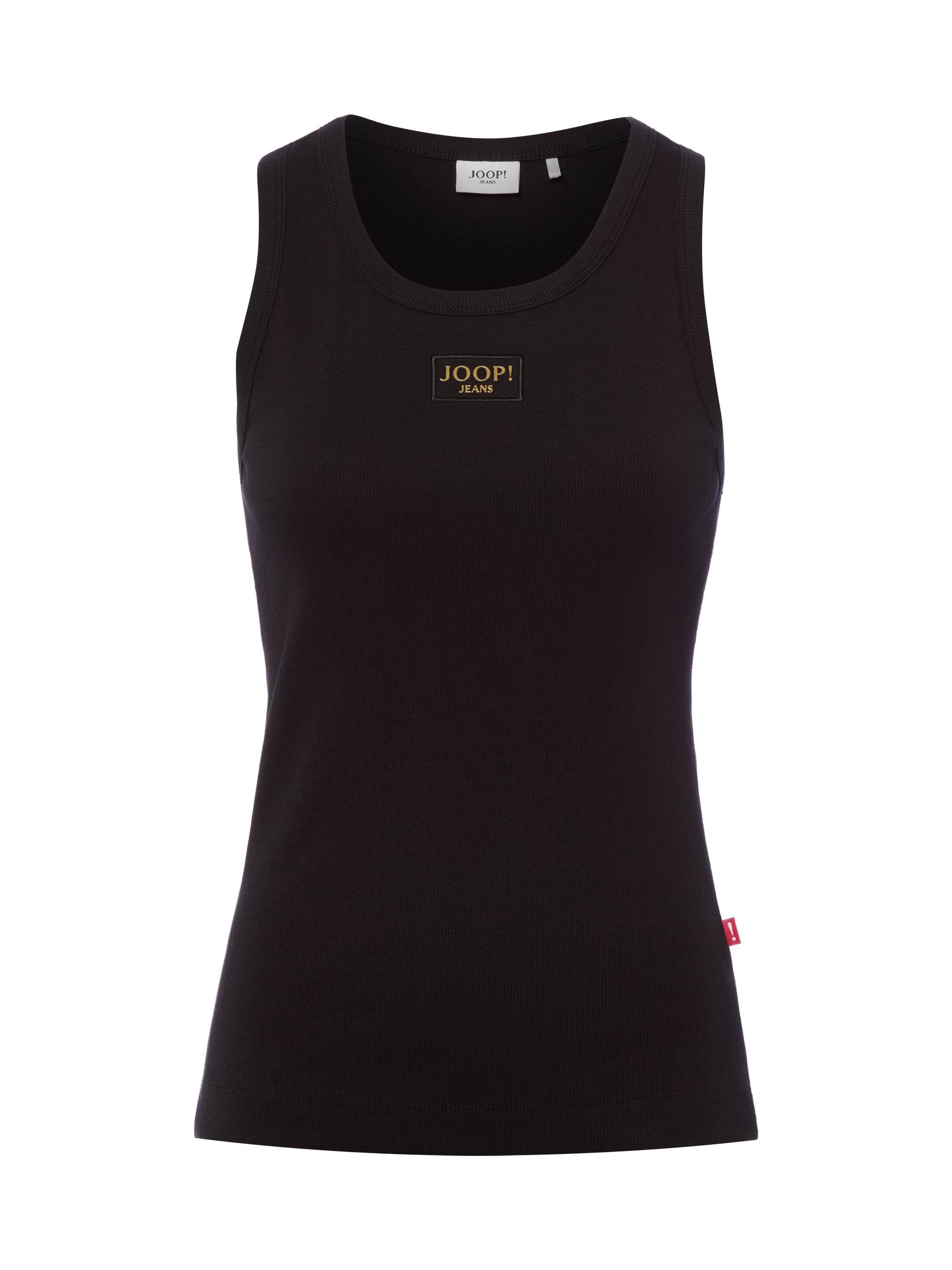 Joop Jeans prążkowany top - Tana Kobiety Bawełna czarny