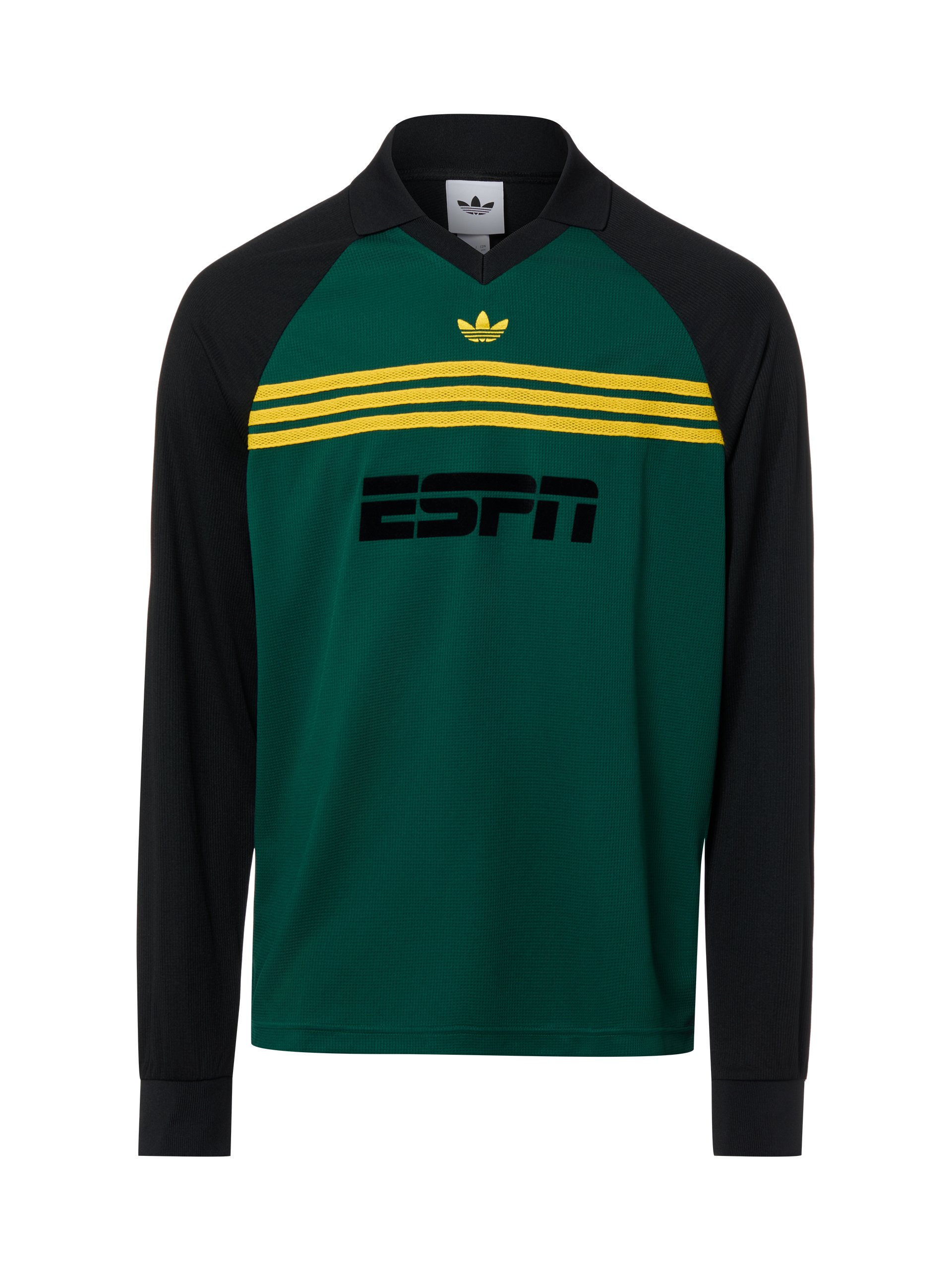 adidas Originals koszula z długim rękawem - klatka piersiowa Mężczyźni Sztuczne włókno zielony|czarny|żółty